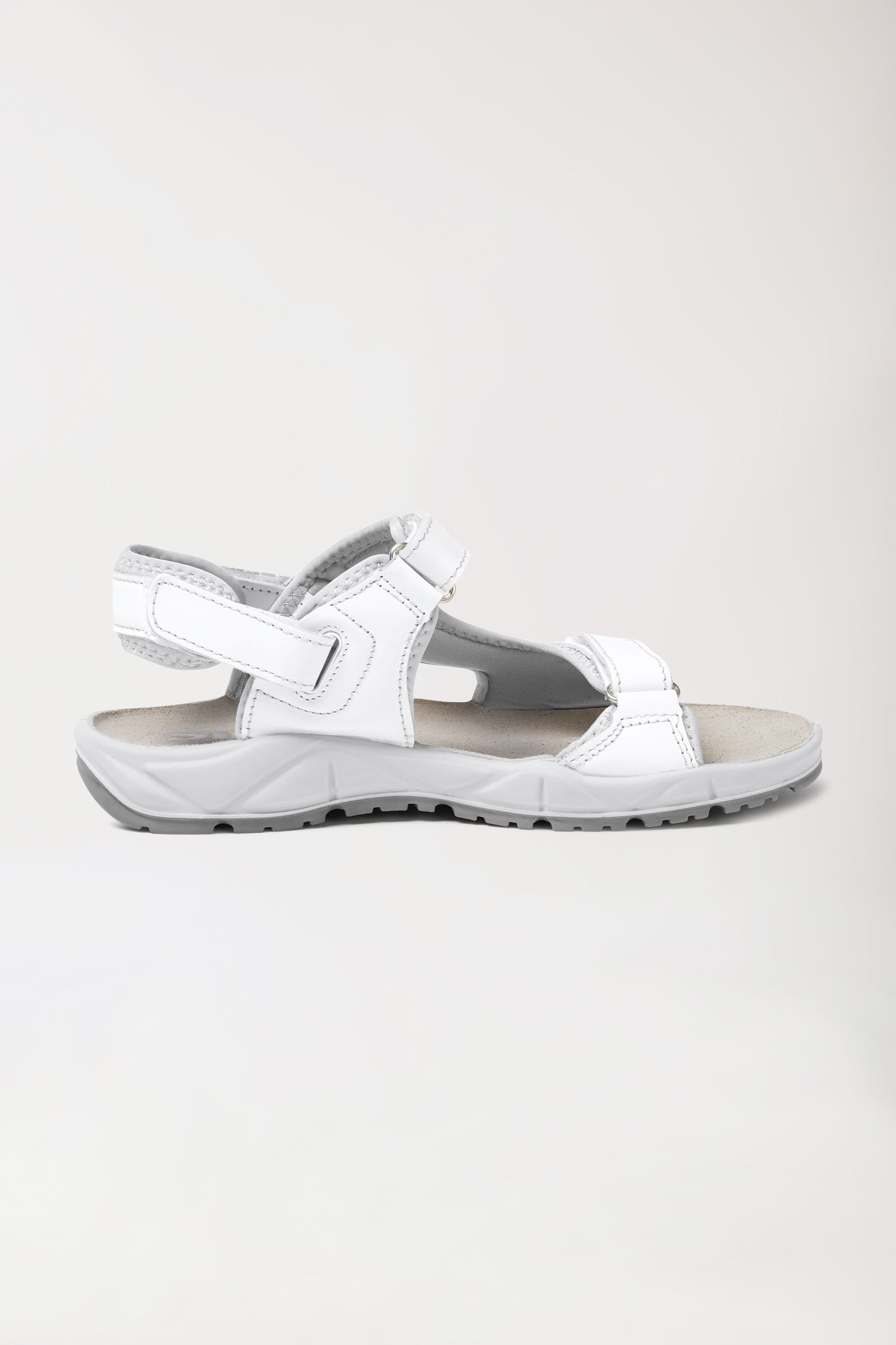 Sandales blanches unisexe, Vue de face