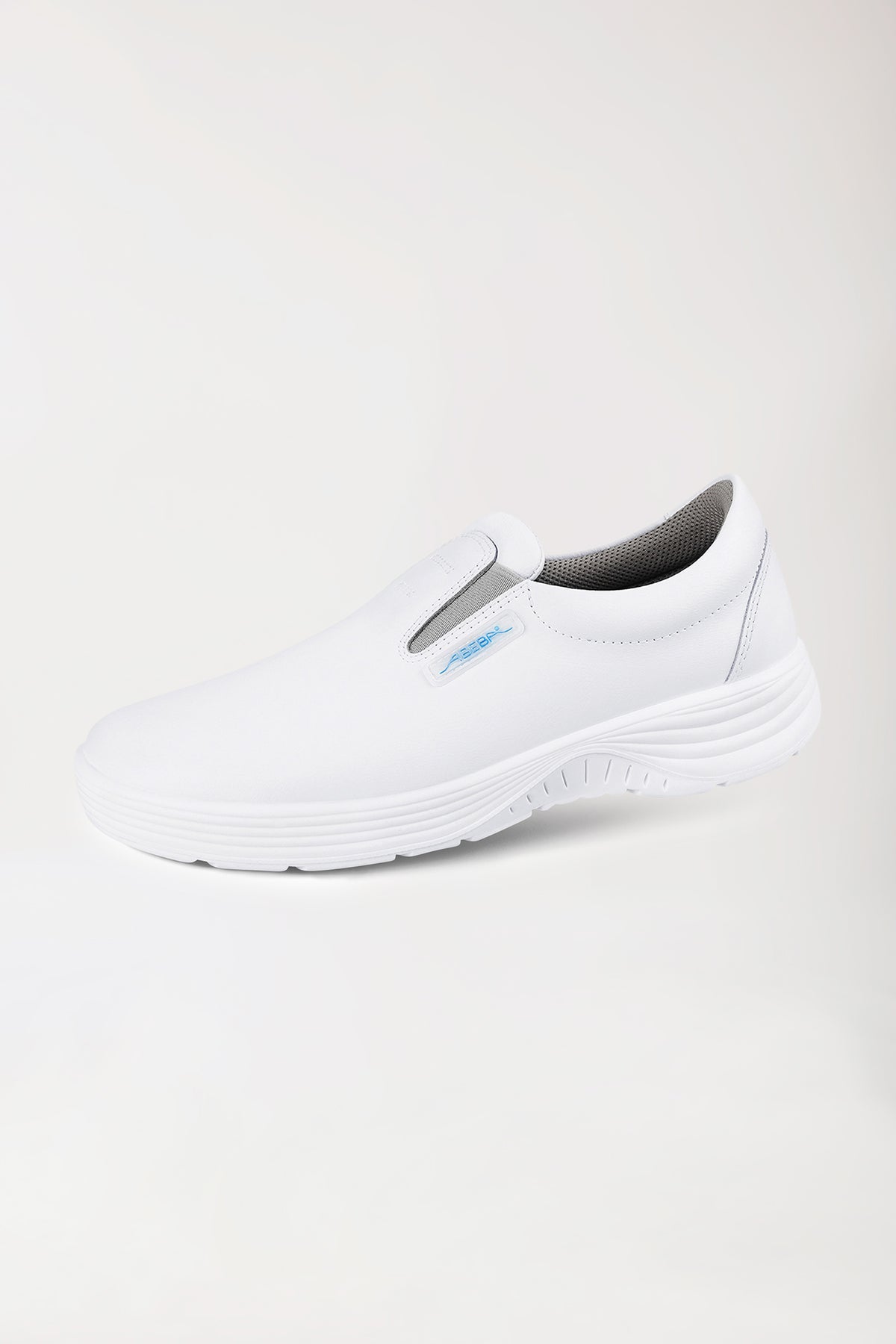 Slippers professionnels mixtes blanc, Vue de face