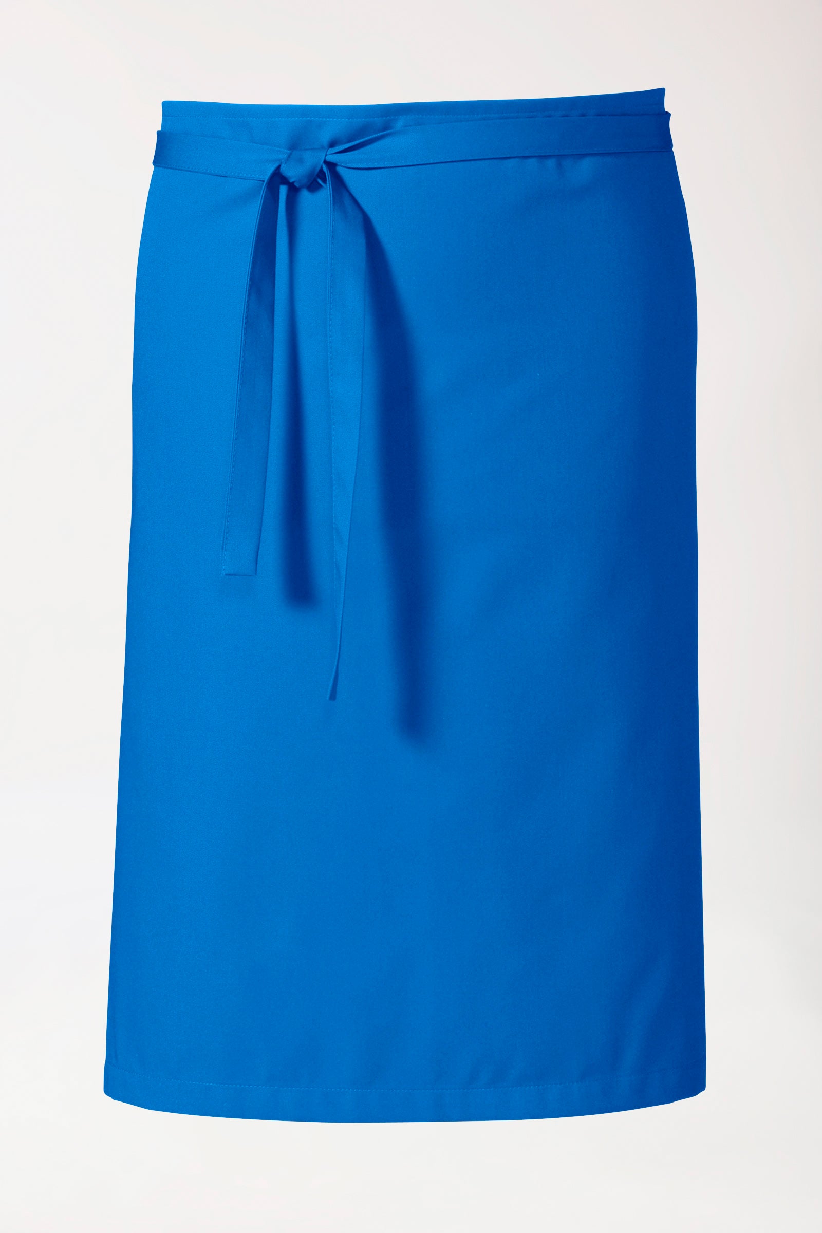 Tablier court bleu royal