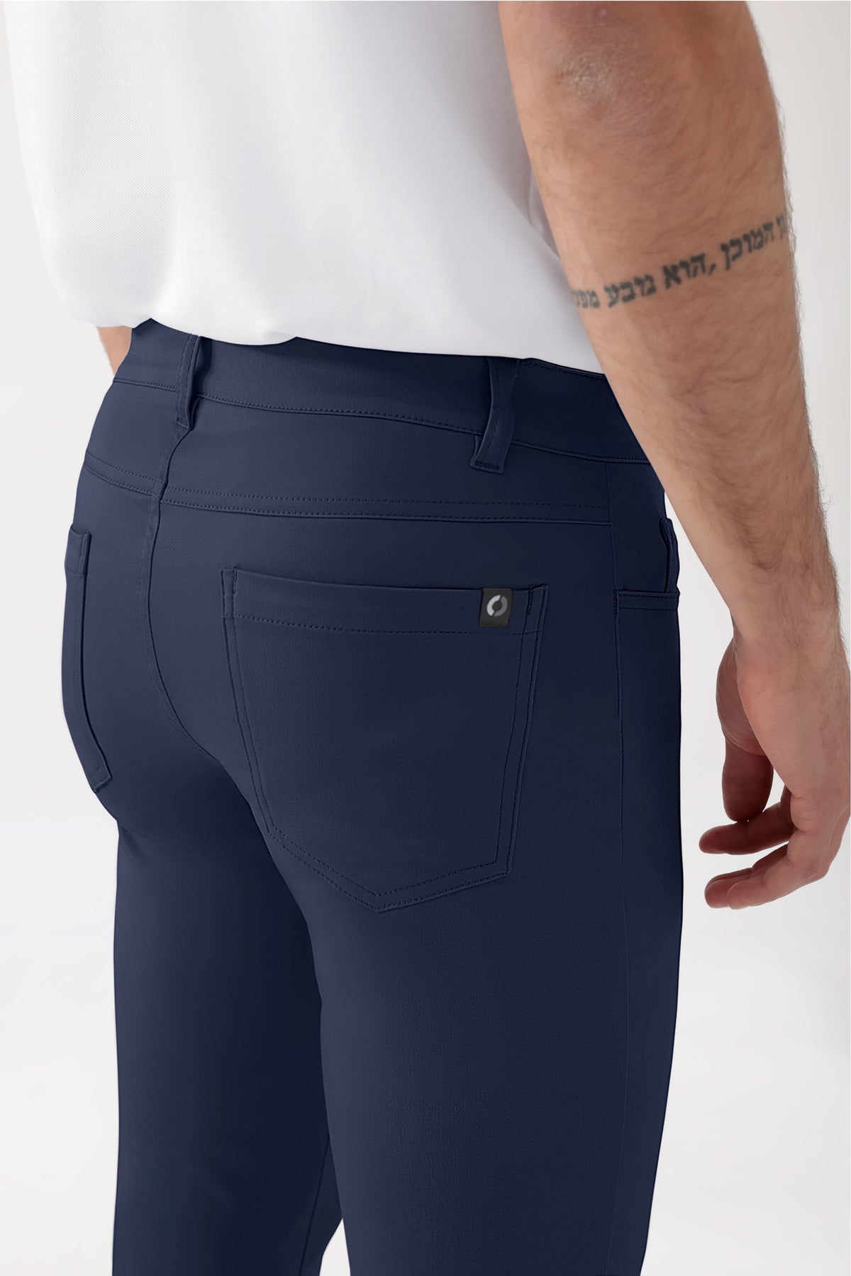 COMFY FLEX Pantalon 5 poches Homme - Jambe slim bleu navy