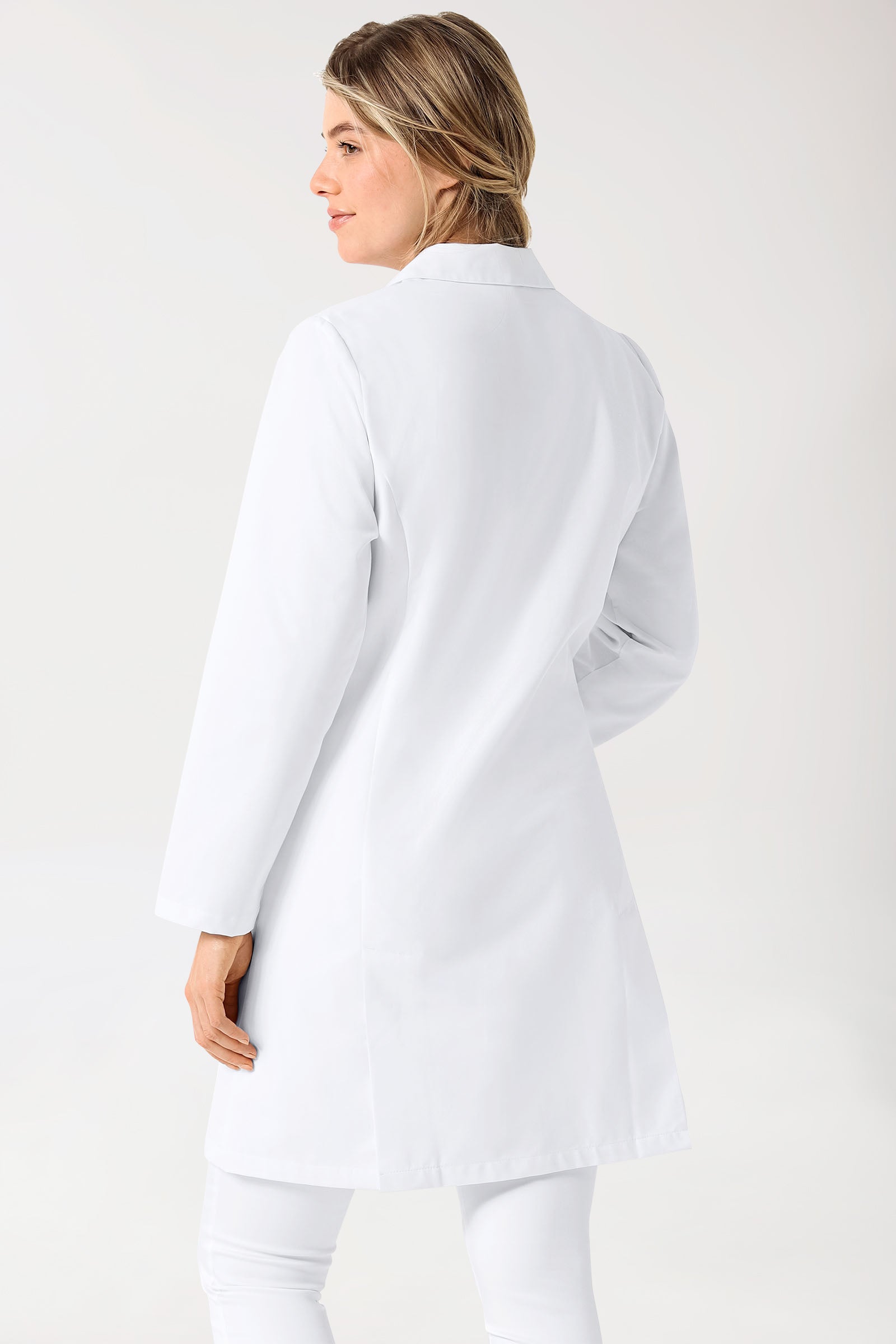 Blouse blanche Femme - Col à revers blanc