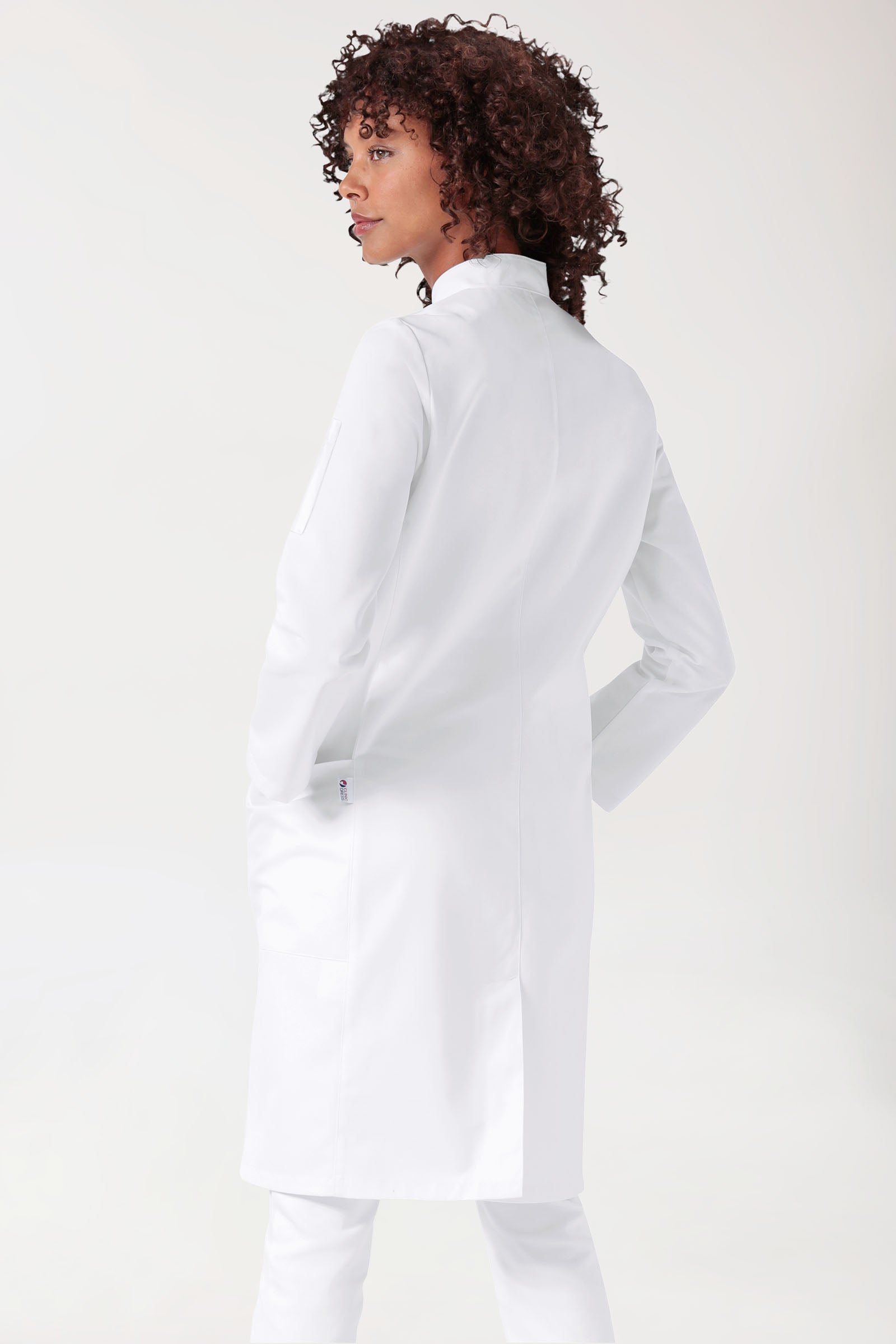 Blouse blanche Femme - Coton - Patte de boutons-pression - blanc