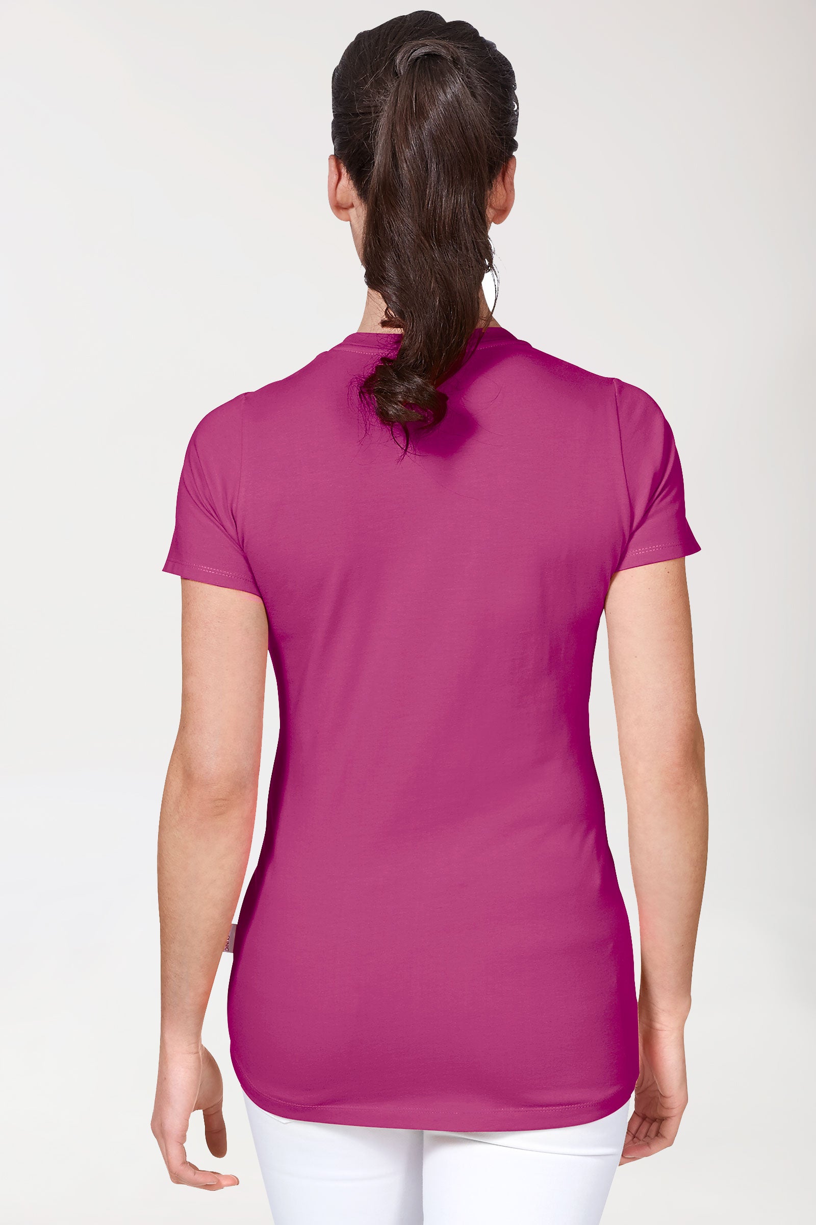 CORE T-shirt Femme - Encolure ronde berry, Vue de dos 