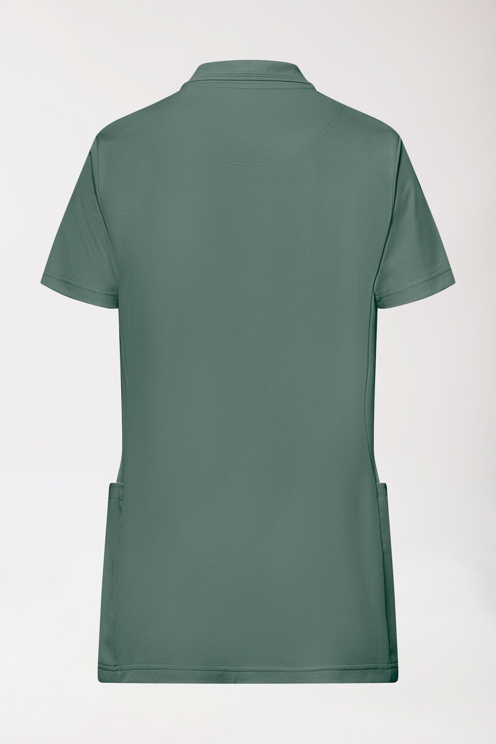 COMFY FLEX Tunique Stretch Femme - Col polo vert foncé, Vue de dos 
