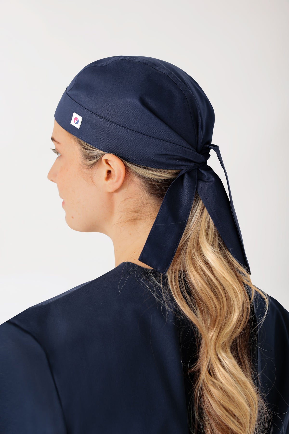 JUST STRONG Toque Bandana mixte bleu navy, Vue de dos 