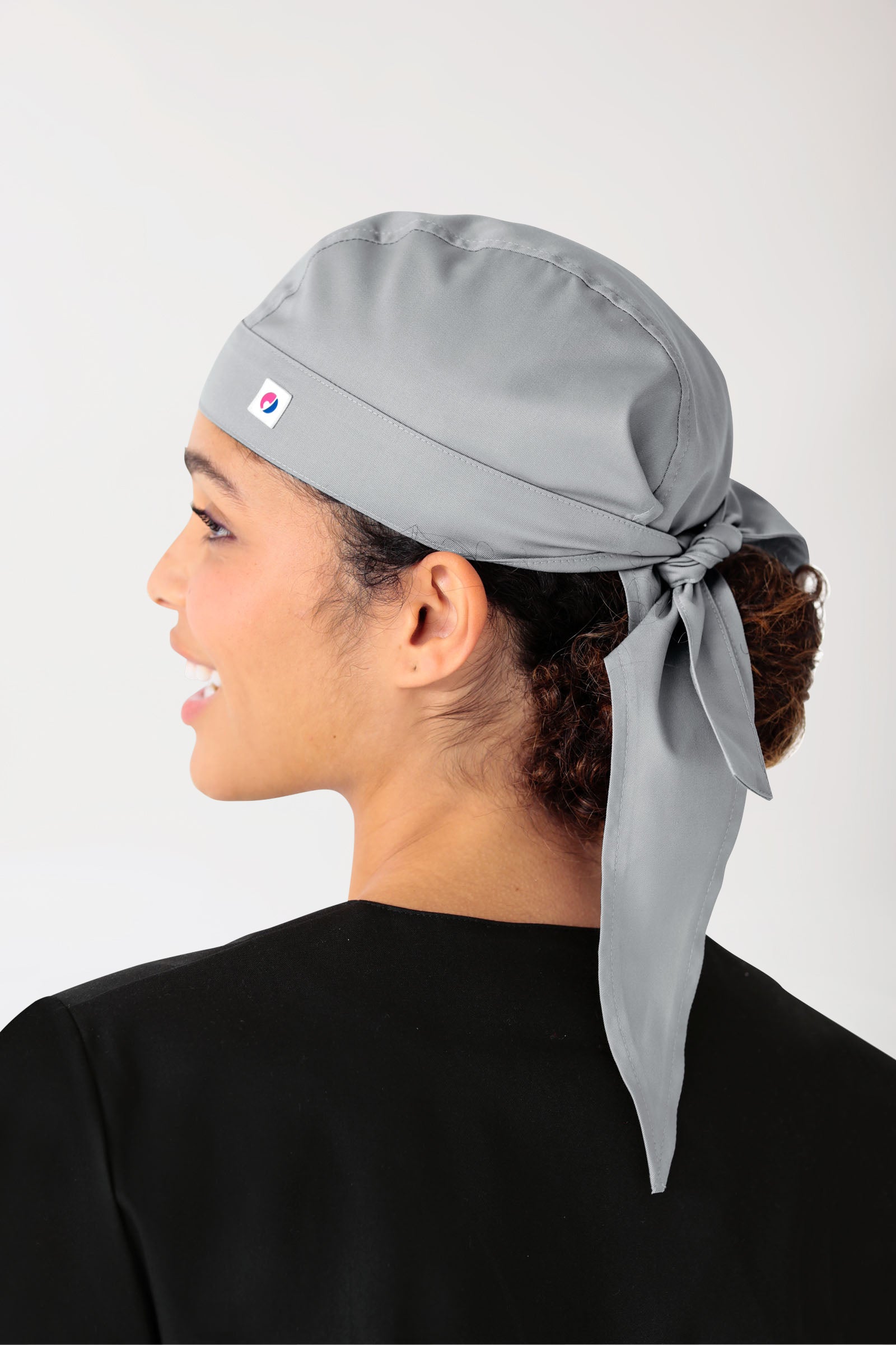 JUST STRONG Toque Bandana mixte gris, Vue de dos 