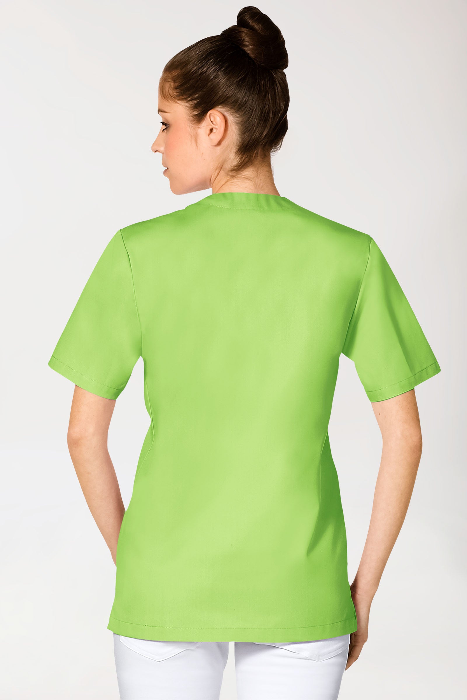 JUST STRONG Tunique mixte - Décolleté V vert kiwi, Vue de dos 