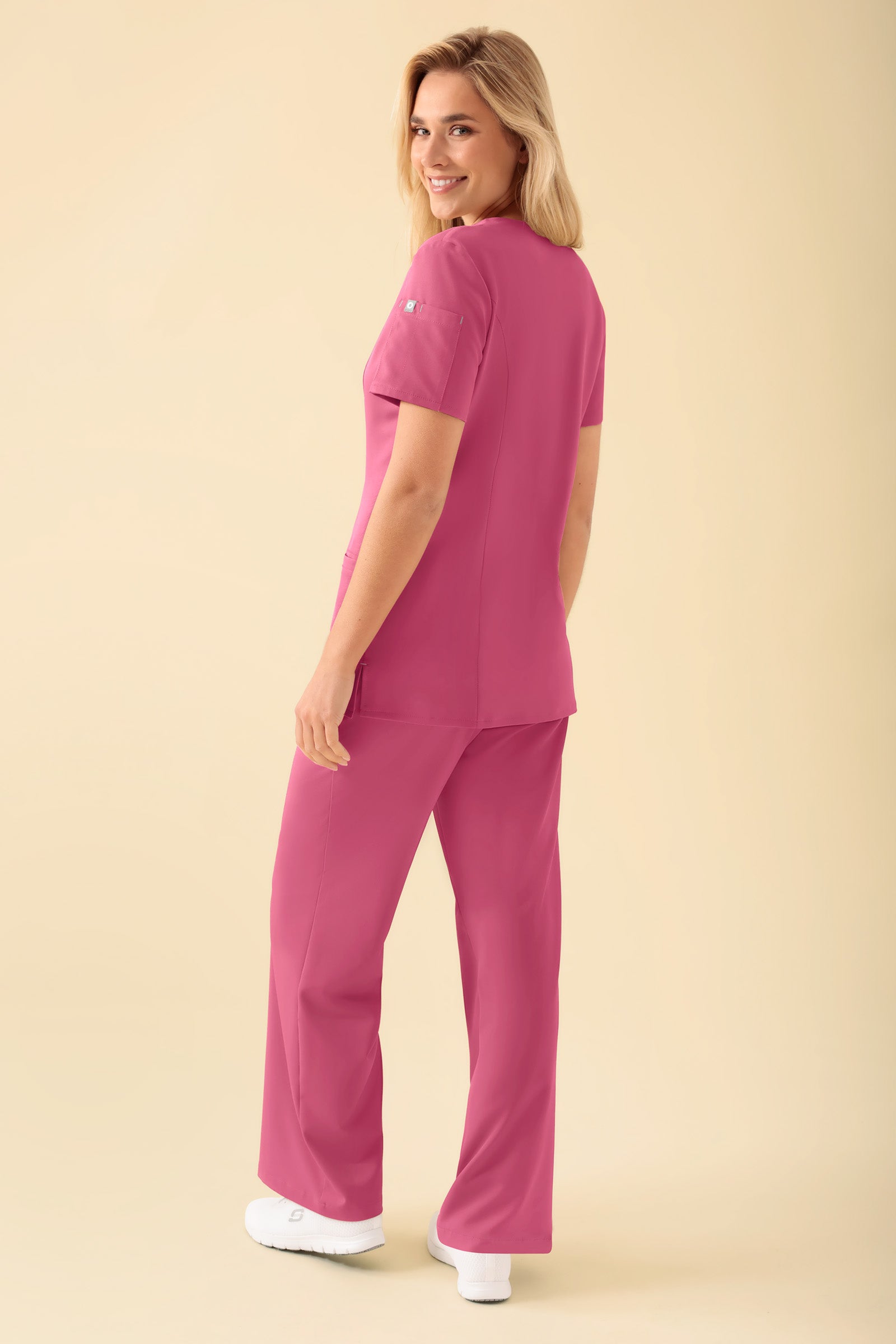 KAERE Blouse Femme - Patte de boutonnage bois de rose