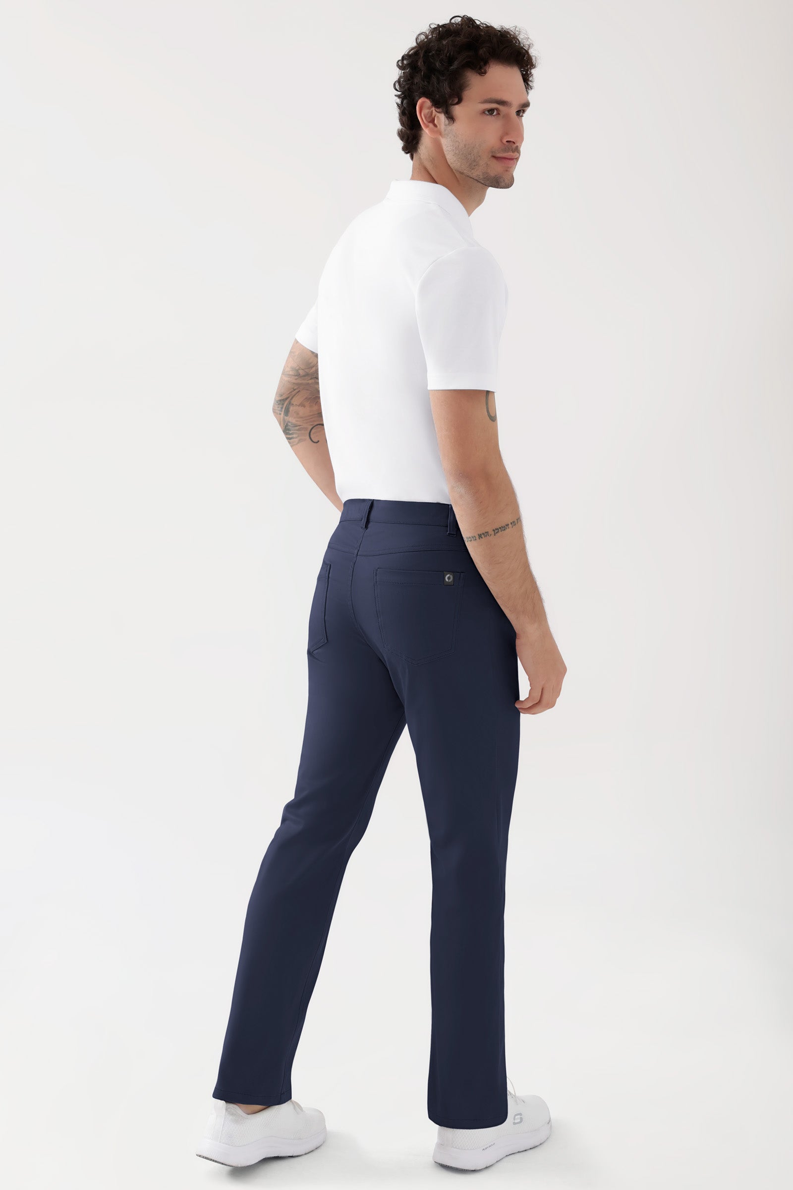 COMFY FLEX Pantalon 5 poches Homme - Jambe droite navy