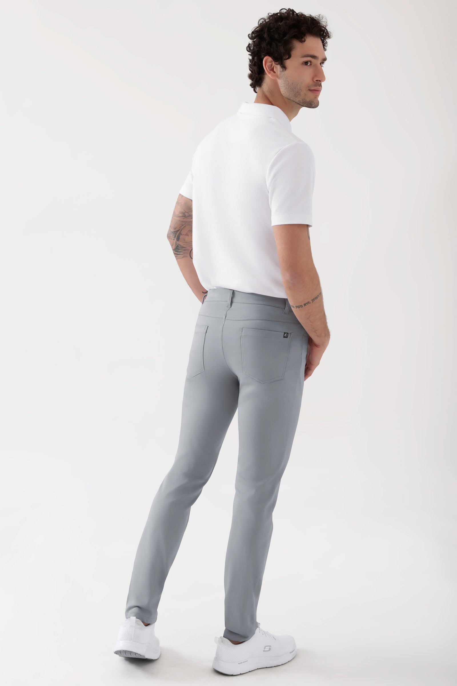 COMFY FLEX Pantalon 5 poches Homme - Jambe slim gris