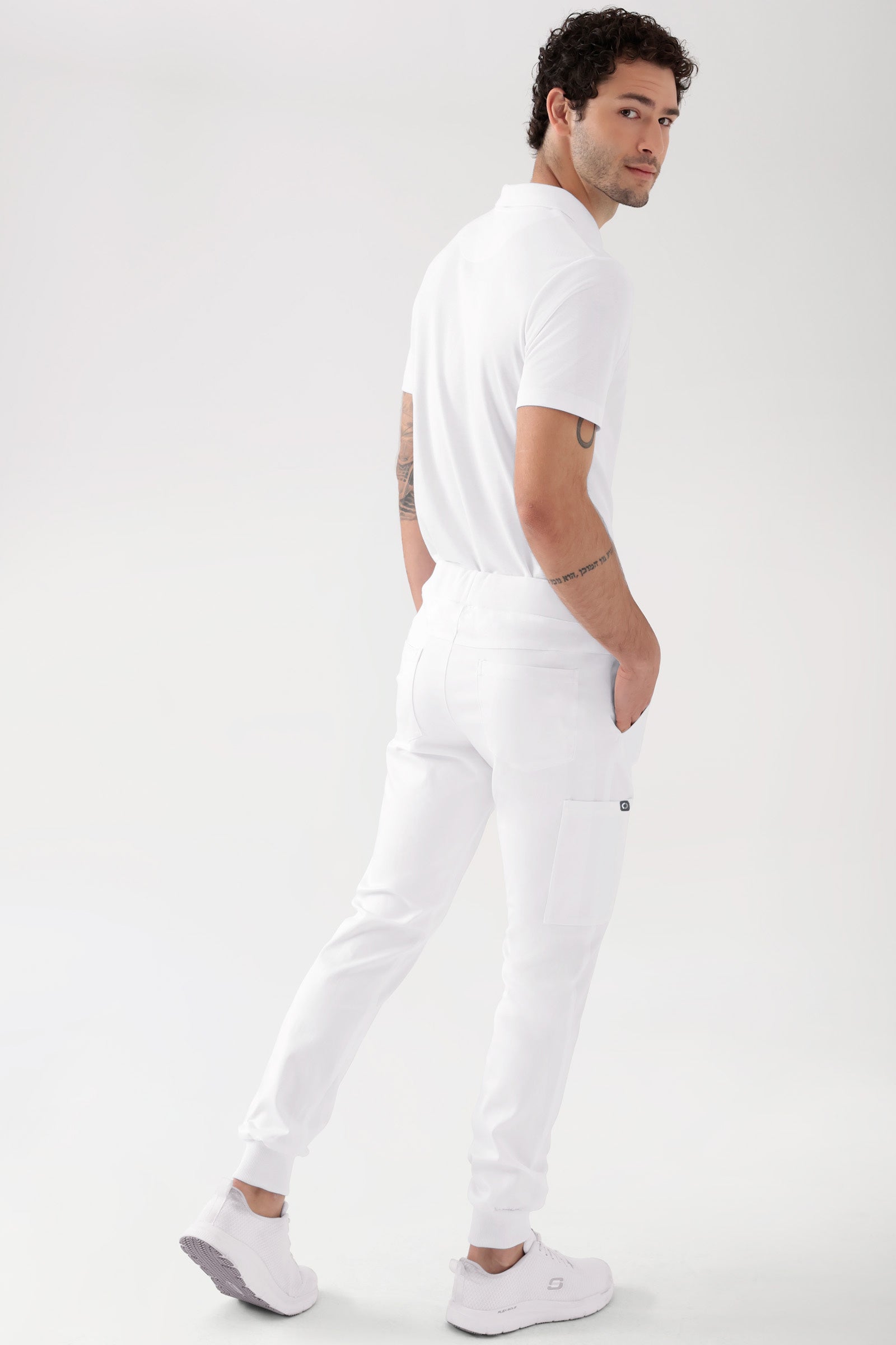 COMFY FLEX Pantalon Homme - Jogpant blanc
