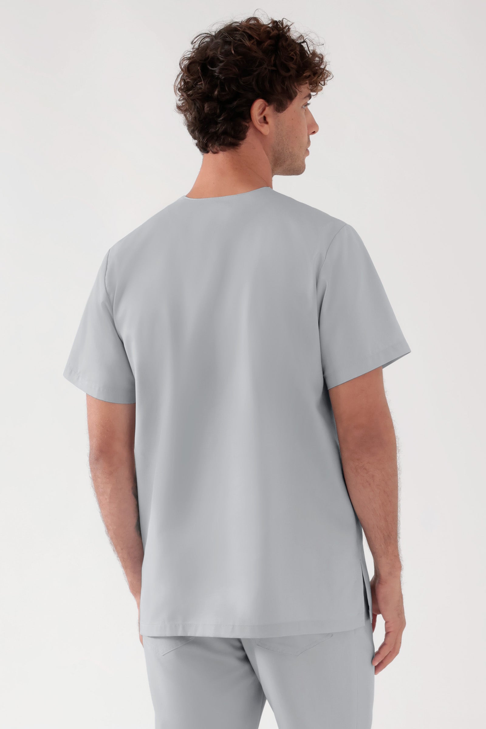 TENCEL™ Tunique Homme - Col V gris perle