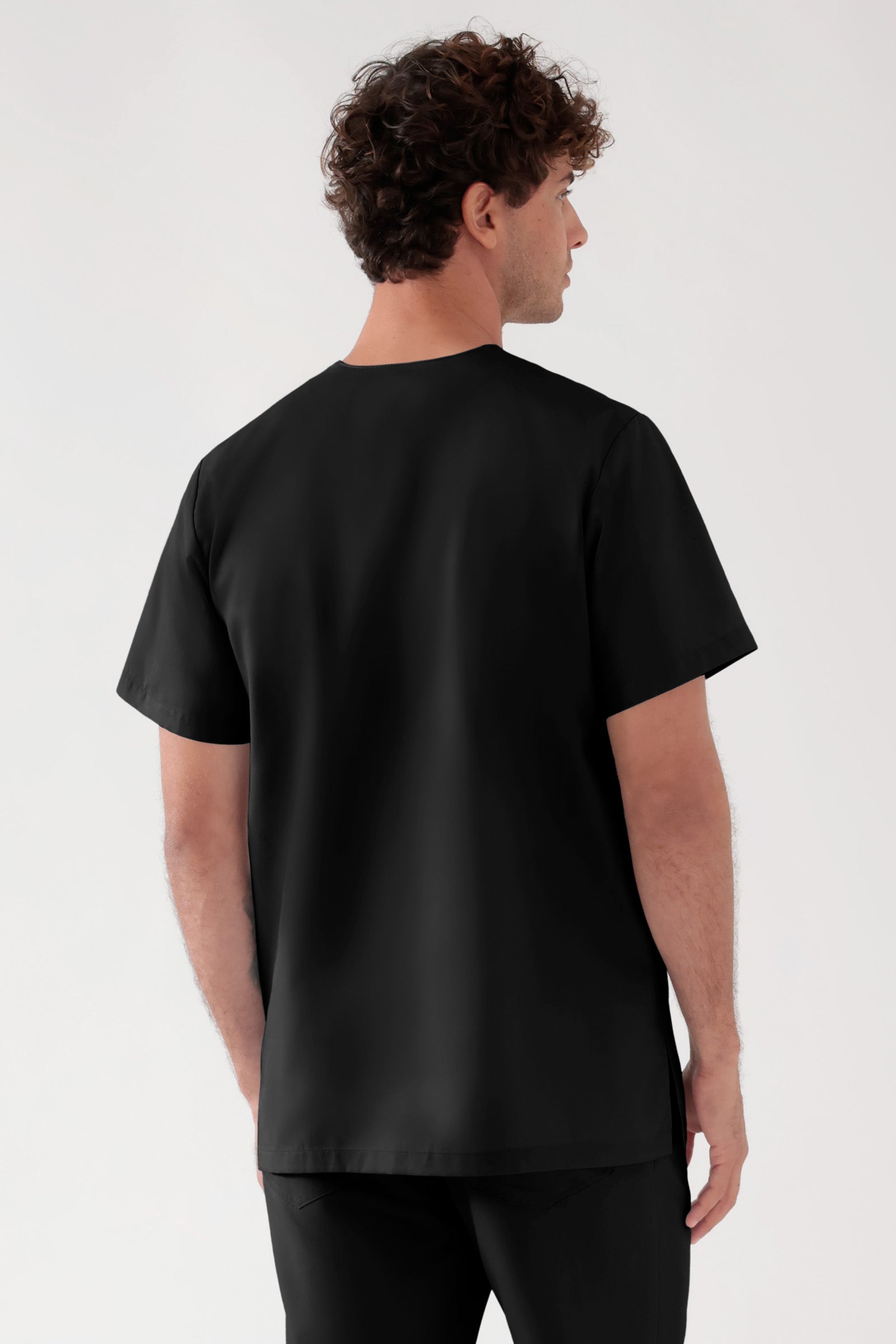 TENCEL™ Tunique Homme - Col V noir