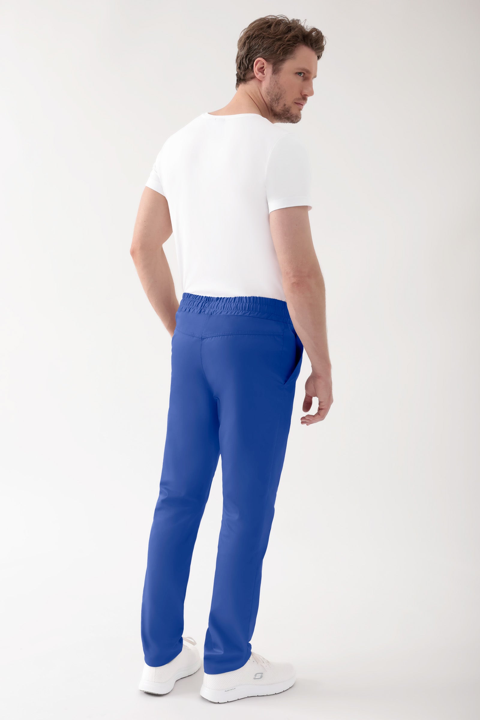 CORE Pantalon mixte - Taille haute bleu roi, Vue de dos 