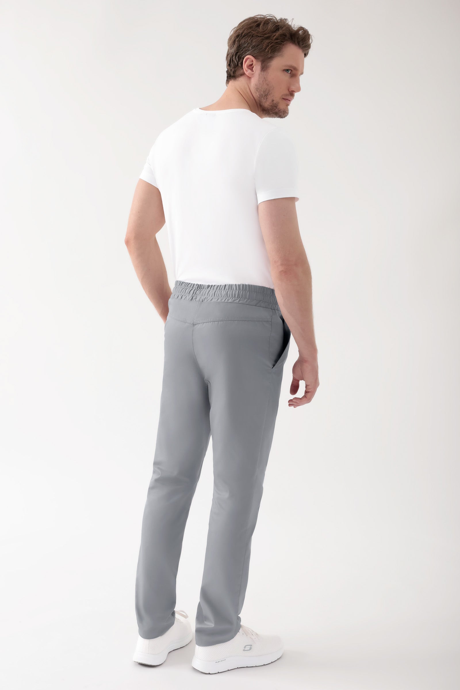 CORE Pantalon mixte - Taille haute gris, Vue de dos 