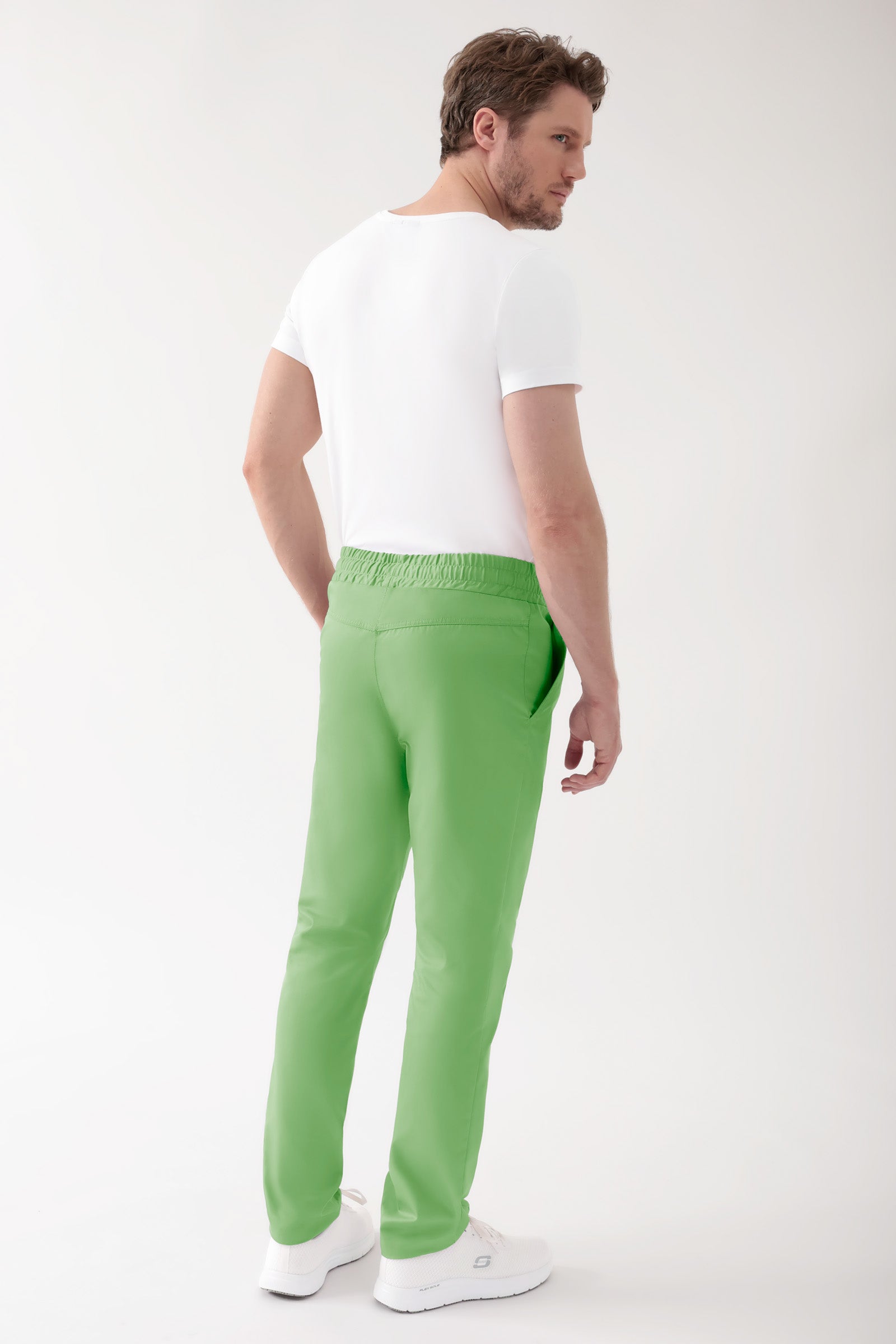 CORE Pantalon mixte - Taille haute vert pomme, Vue de dos 