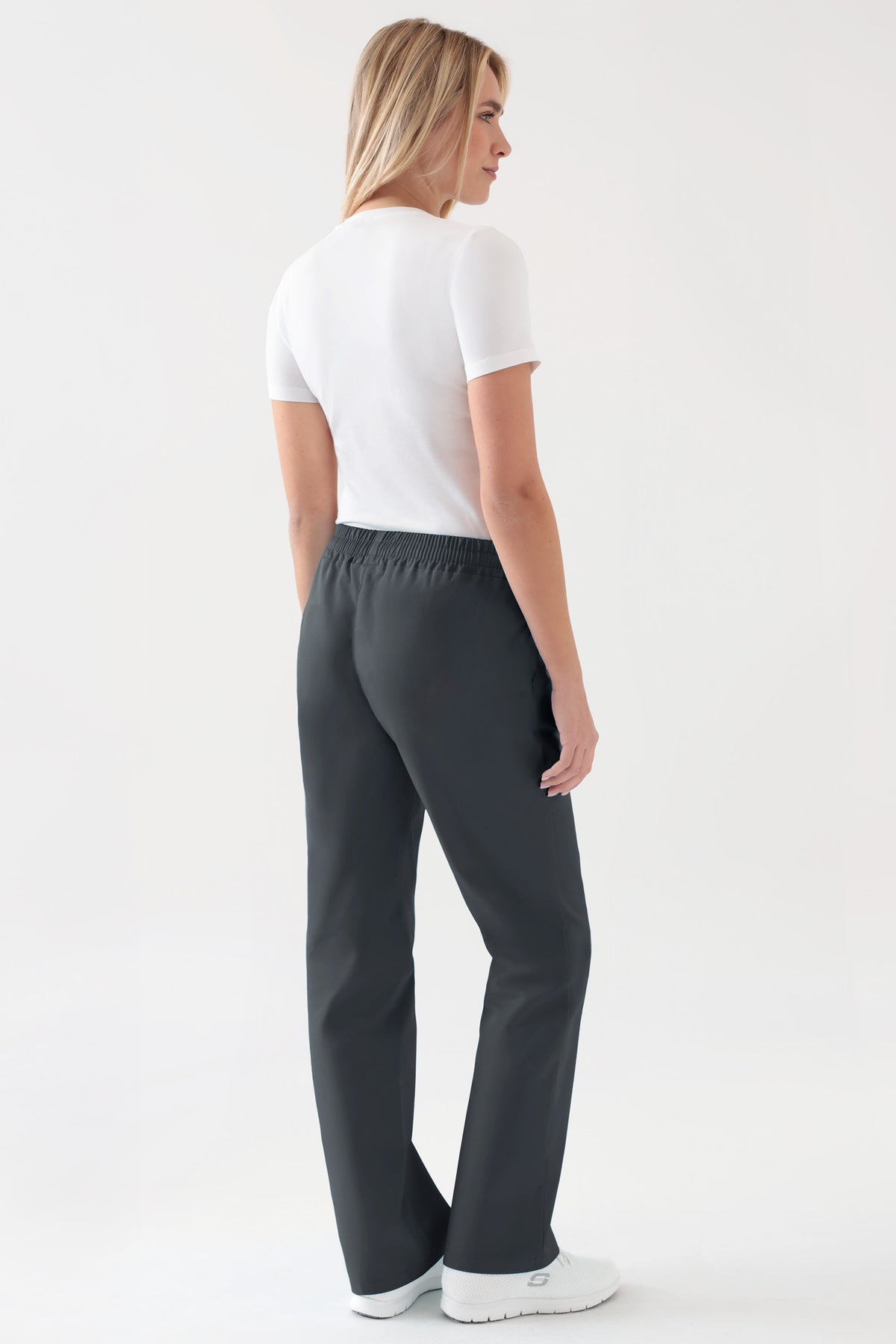 JUST STRONG Pantalon Femme - Ceinture élastiquée anthracite, Vue de dos 