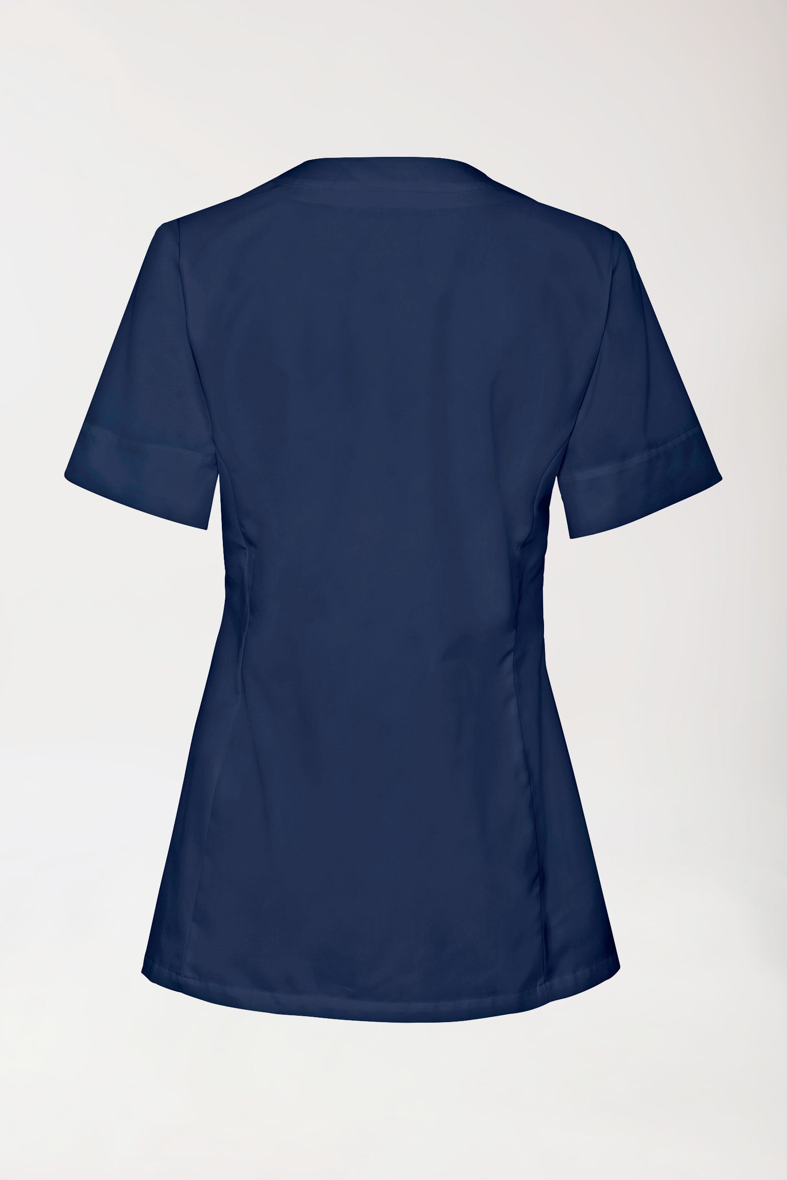 Blouse Beauté Femme - Boutonnage invisible bleu navy, Vue de dos 