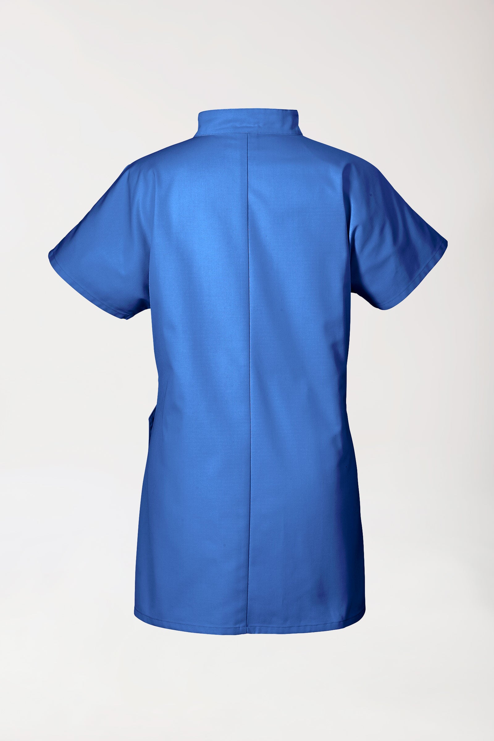 JUST STRONG Blouse Femme - Patte de boutonnage bleu roi, Vue de dos 