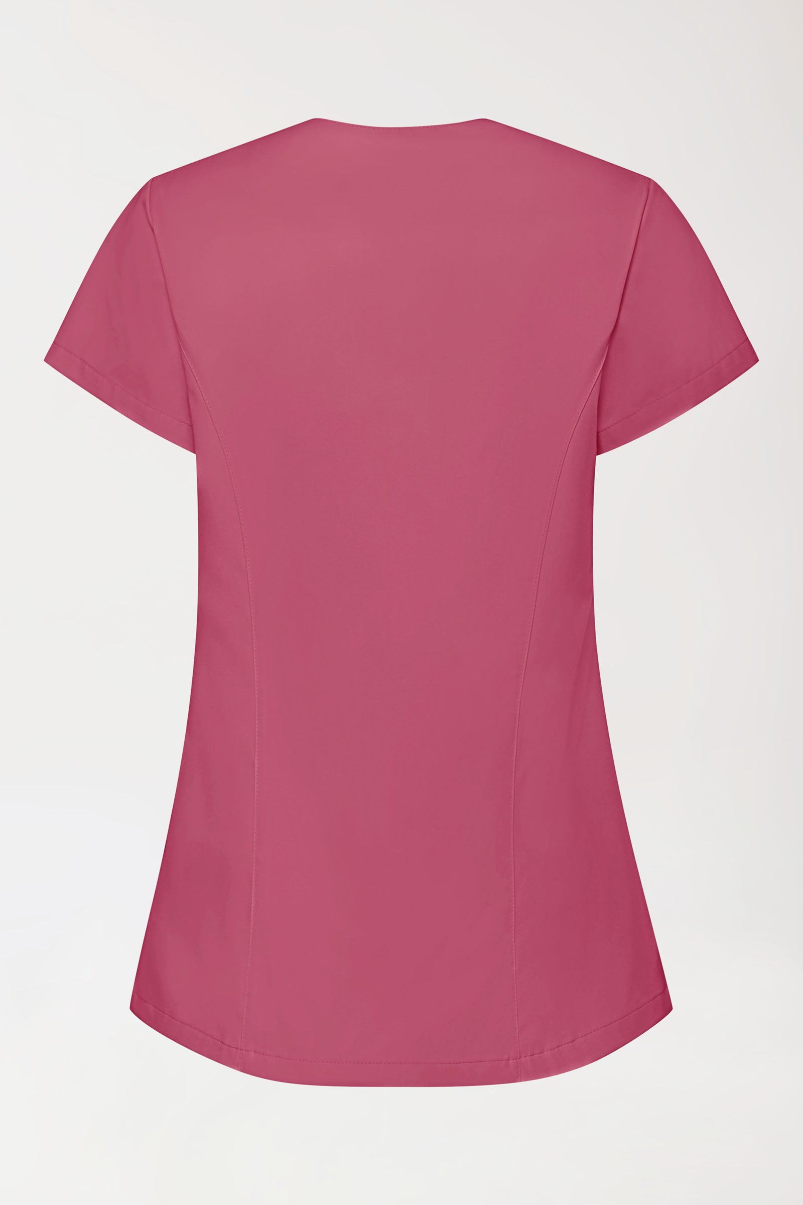 GREEN Blouse Stretch Femme - patte de boutonnage asymétrique bois de rose