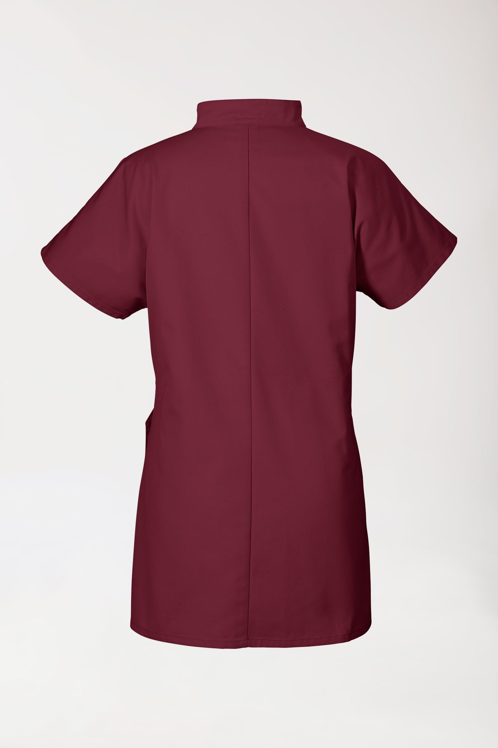 JUST STRONG Blouse Femme - Patte de boutonnage bordeaux