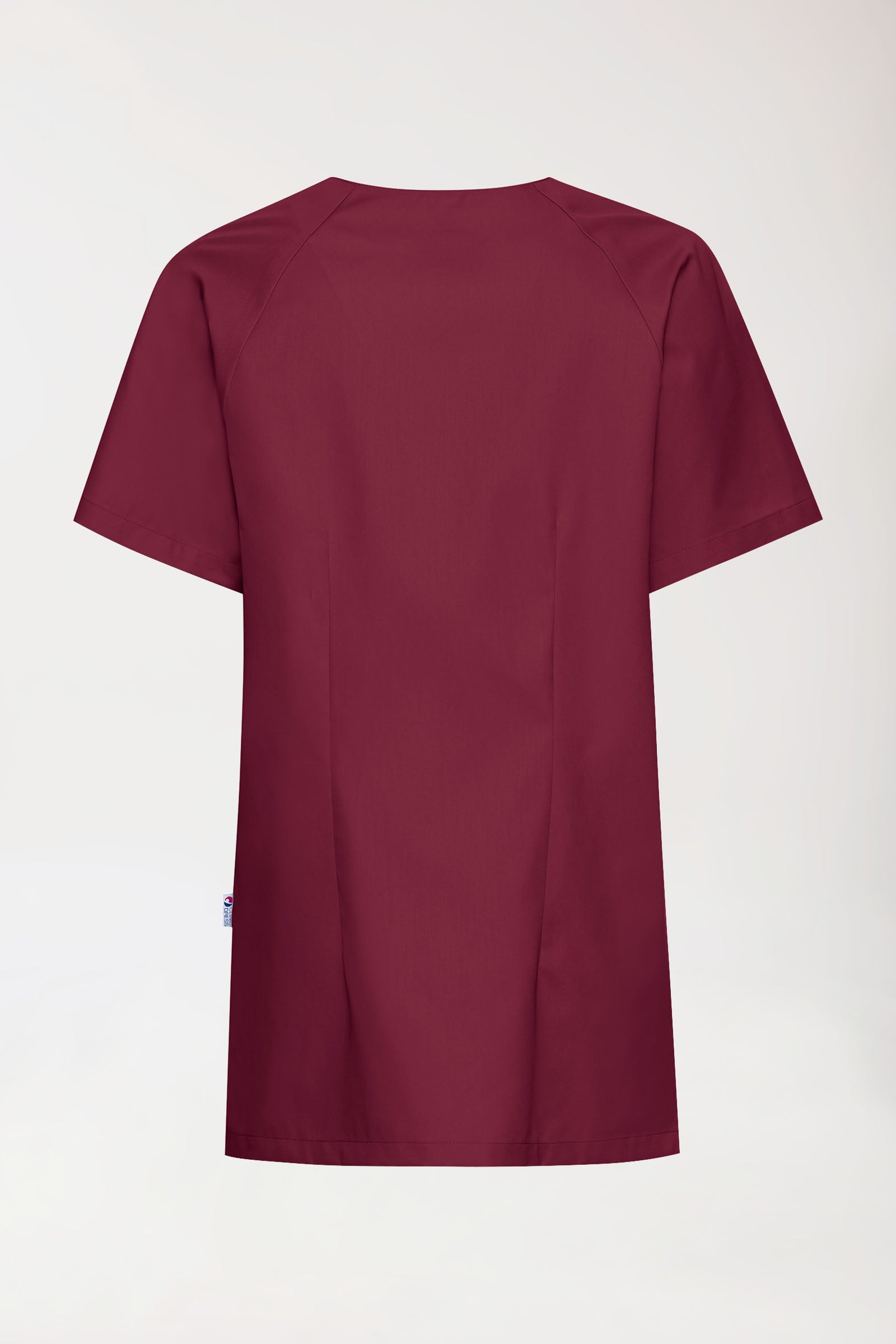 CORE Blouse Femme - Entièrement boutonnée bordeaux, Vue de dos 