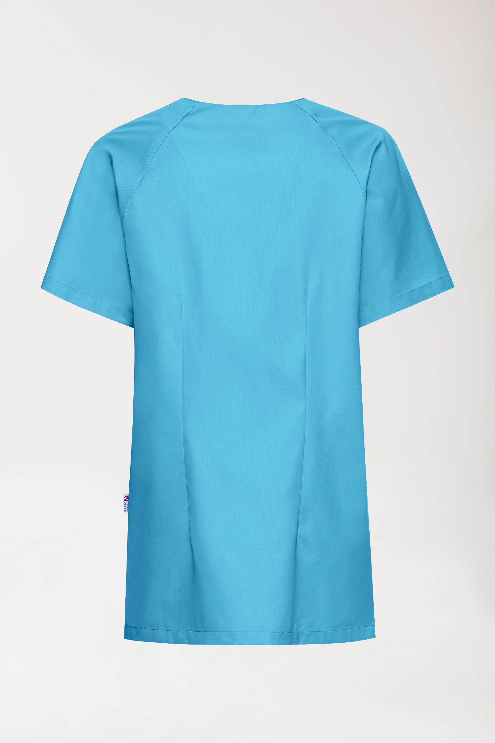 CORE Blouse Femme - Entièrement boutonnée turquoise, Vue de dos 