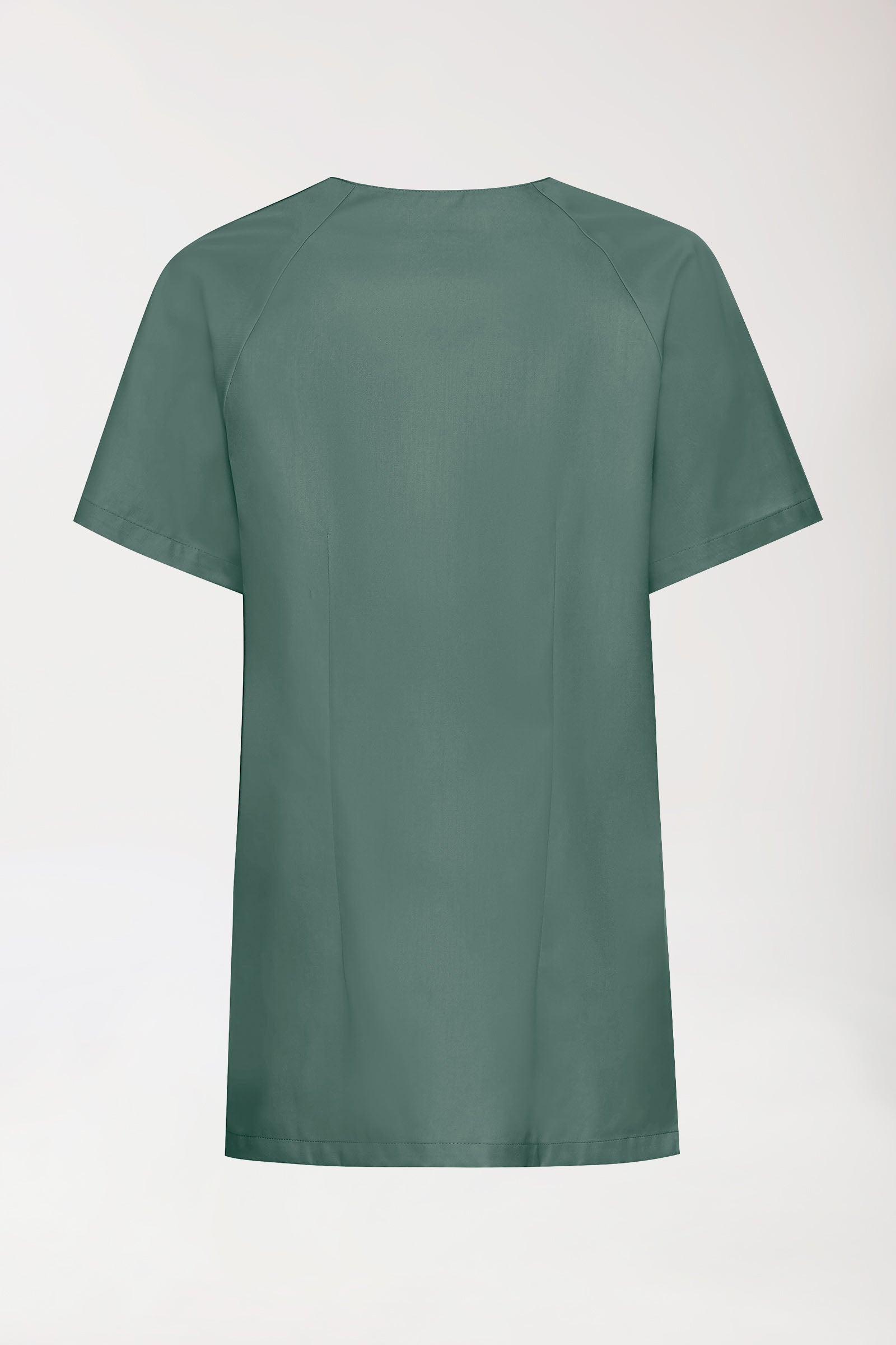 CORE Blouse Femme - Entièrement boutonnée vert foncé, Vue de dos 