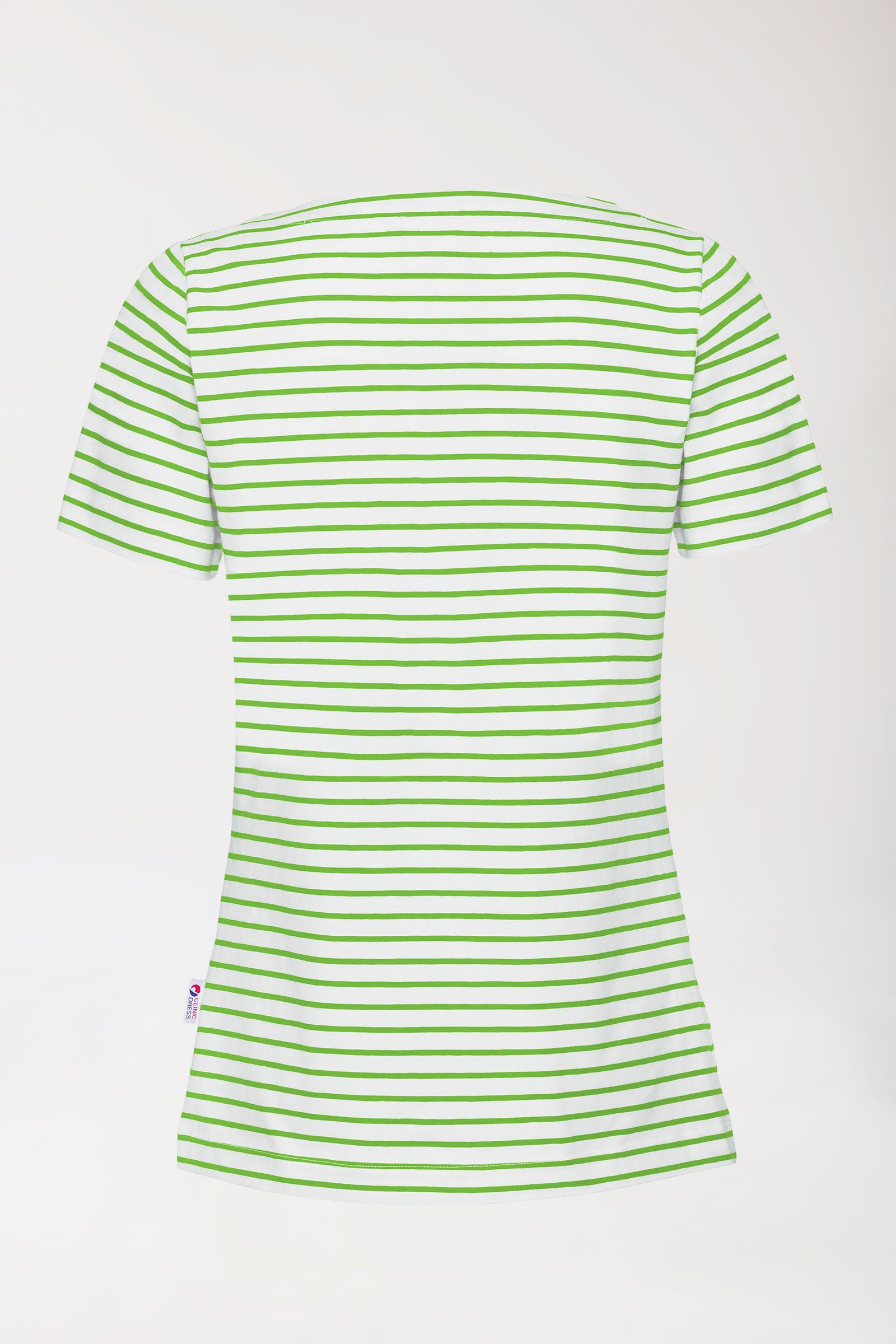 T-shirt Femme - Manche courte blanc/vert pomme