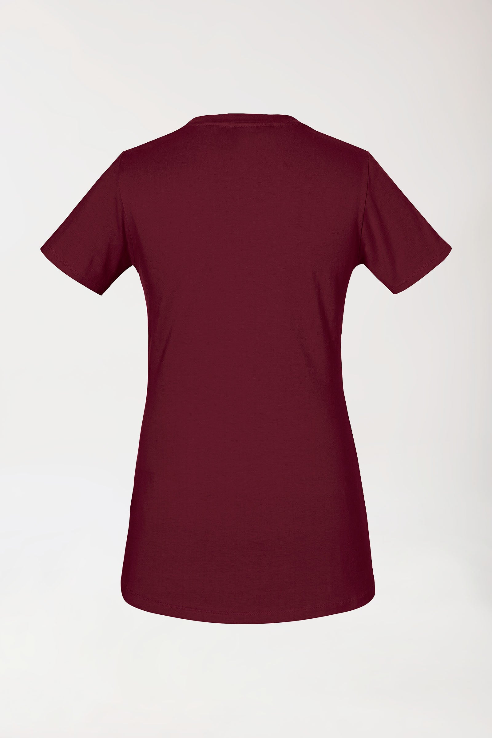 CORE T-shirt Femme - Encolure ronde bordeaux, Vue de dos 