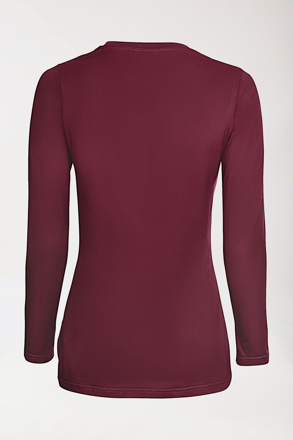 CORE T-shirt Femme - manche longue bordeaux, Vue de dos 
