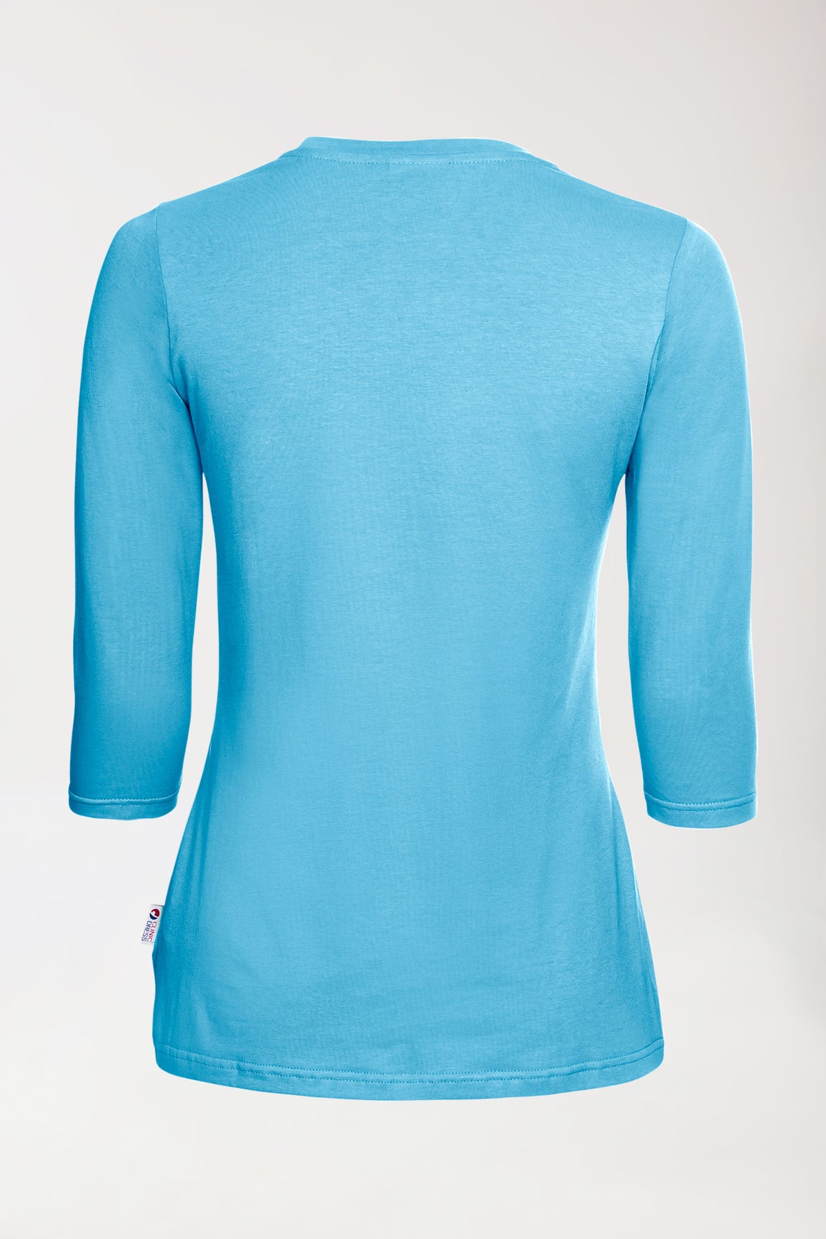 CORE T-shirt Femme - manche 3/4 turquoise, Vue de dos 
