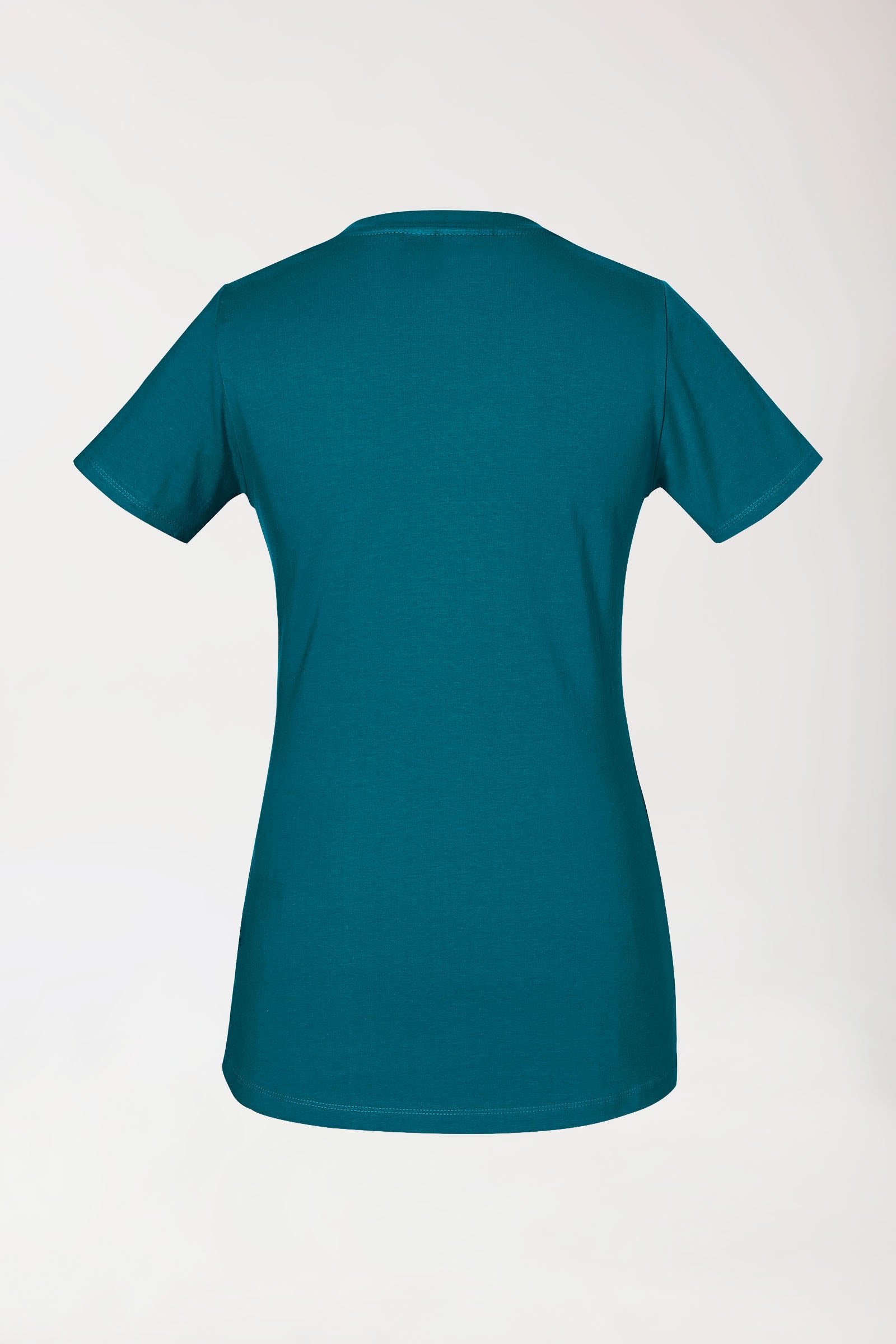 CORE T-shirt Femme - Encolure ronde vert pétrole, Vue de dos 
