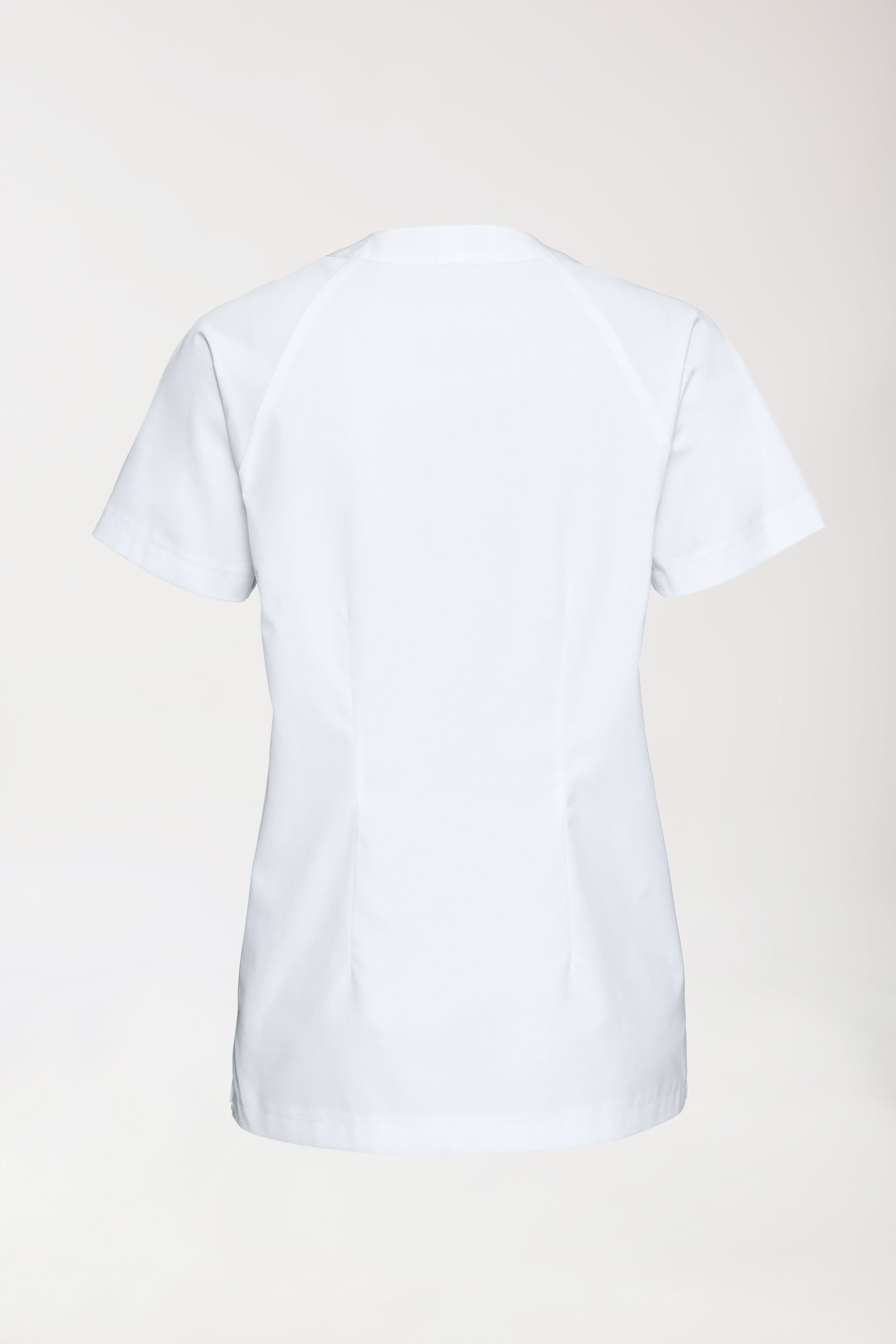 LA tunique médicale femme - Décolleté V blanc, Vue de dos 