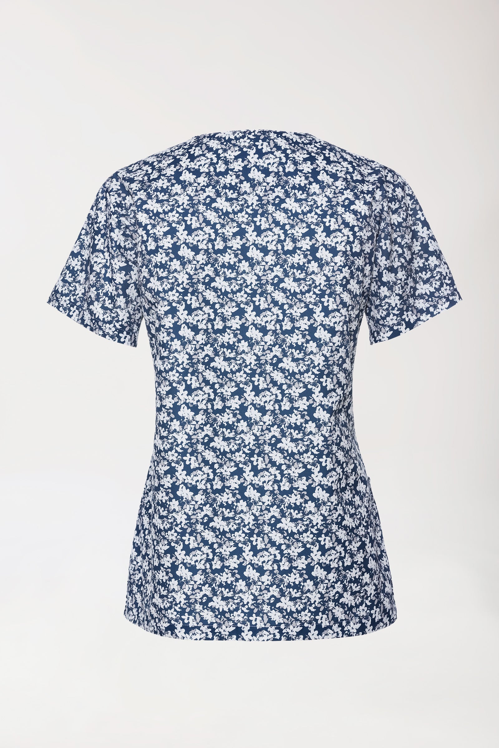 Tunique Femme légère - Imprimée en allover blanc/bleu/gris