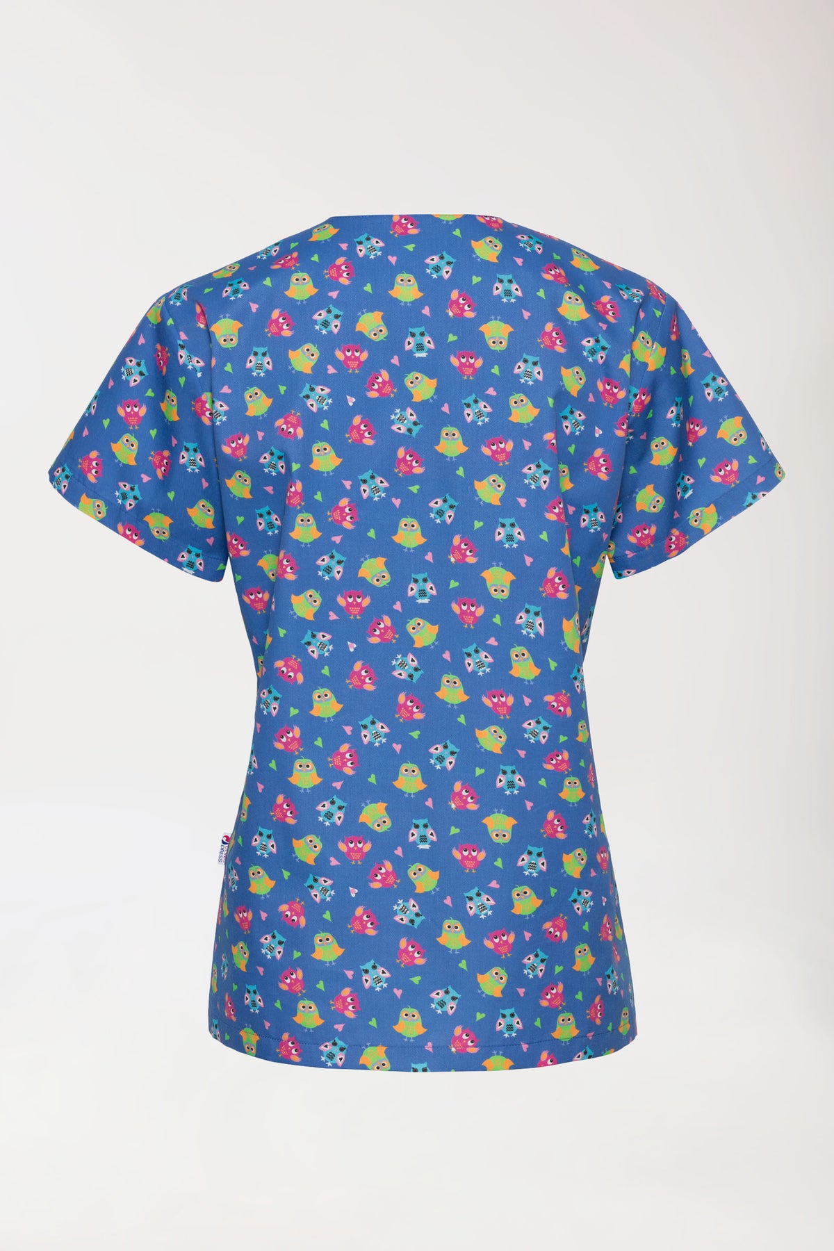 Tunique Femme légère - Imprimée en allover bleu/multicolore, Vue de dos 