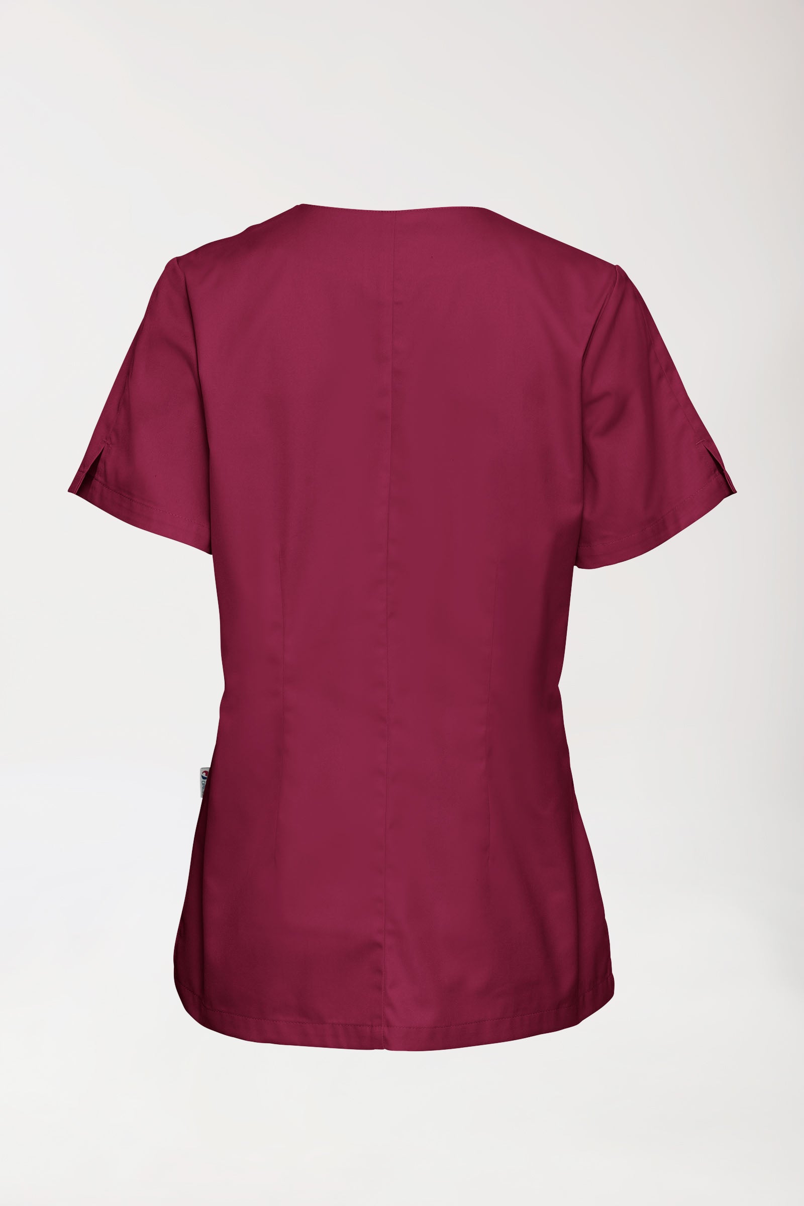 CORE Tunique Femme curved fit - Boutons-pression bordeaux, Vue de dos 