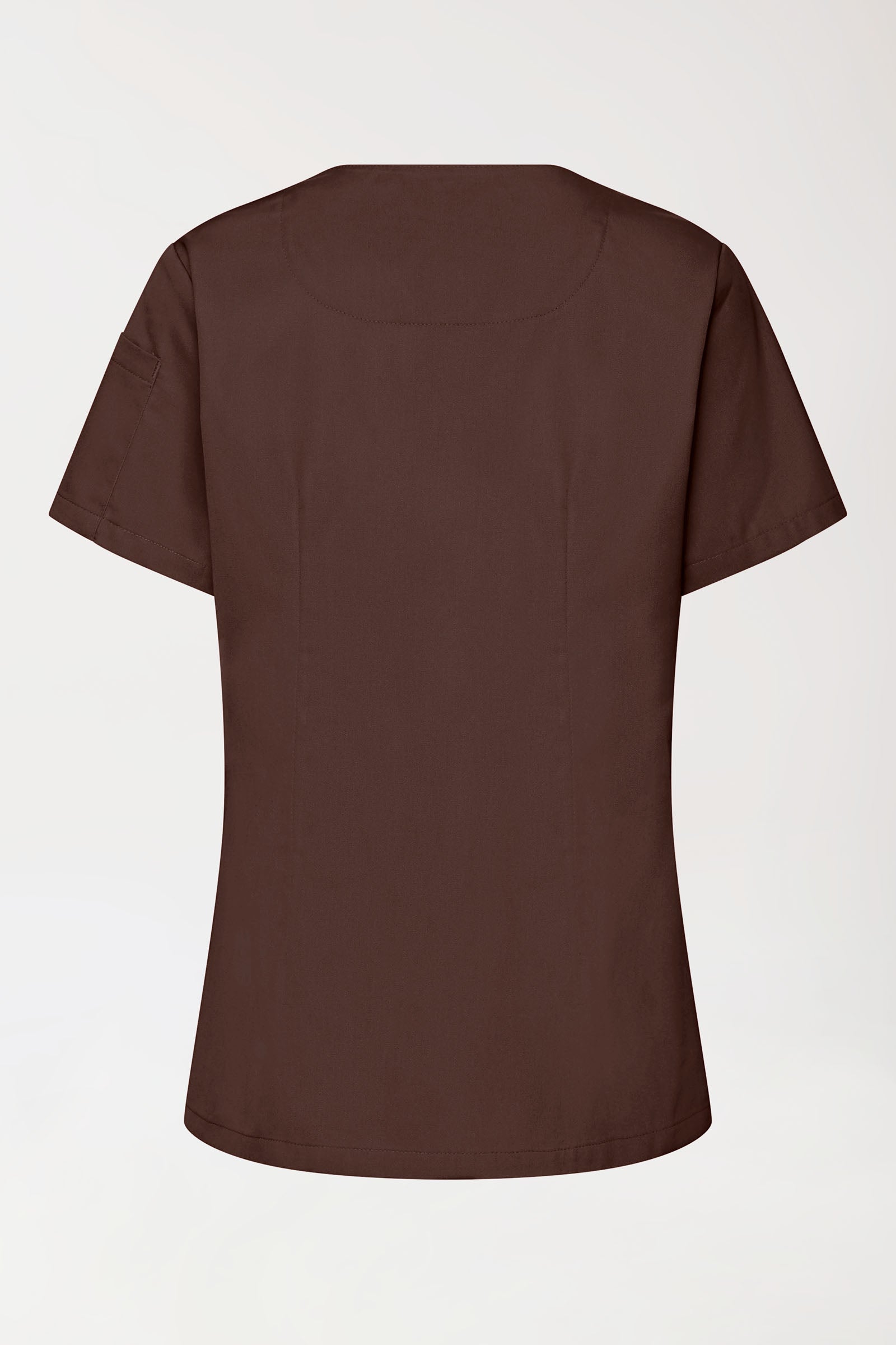 GREEN Tunique Stretch Femme - Décolleté V coffee, Vue de dos 