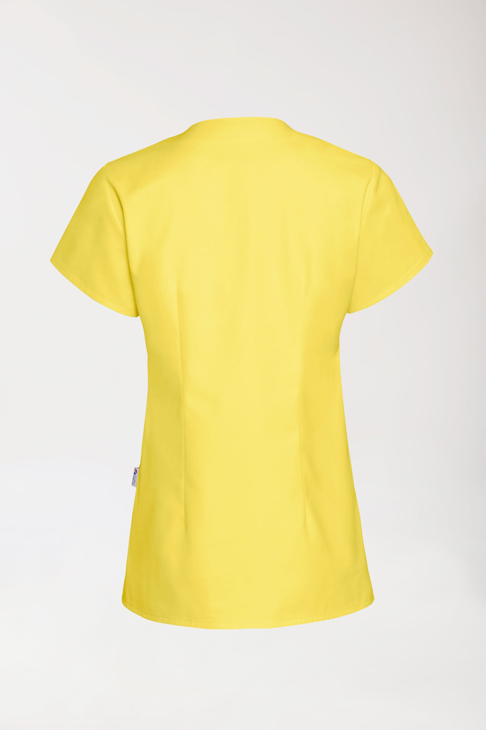 JUST STRONG Tunique Femme - Décolleté carré jaune, Vue de dos 