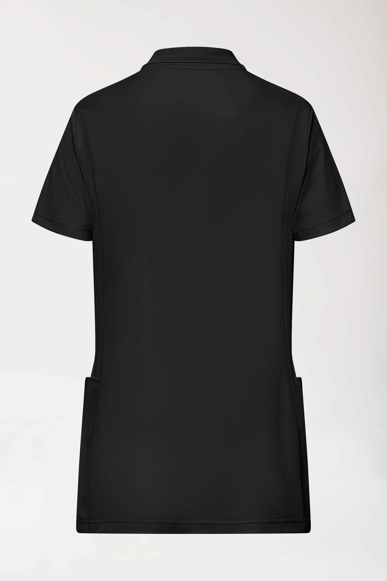 COMFY FLEX Tunique Stretch Femme - Col polo noir, Vue de dos 