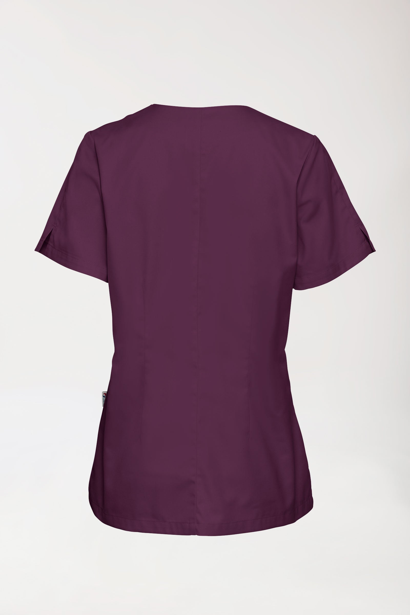 CORE Tunique Femme curved fit - Boutons-pression prune, Vue de dos 