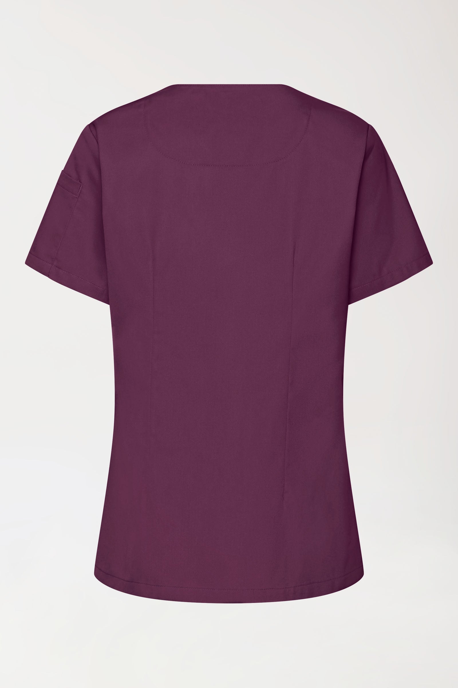 GREEN Tunique Stretch Femme - Décolleté V prune, Vue de dos 
