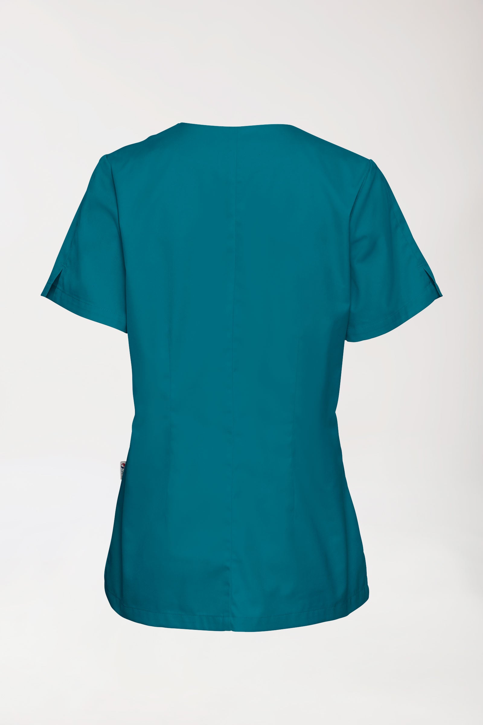 CORE Tunique Femme curved fit - Boutons-pression vert pétrole, Vue de dos 