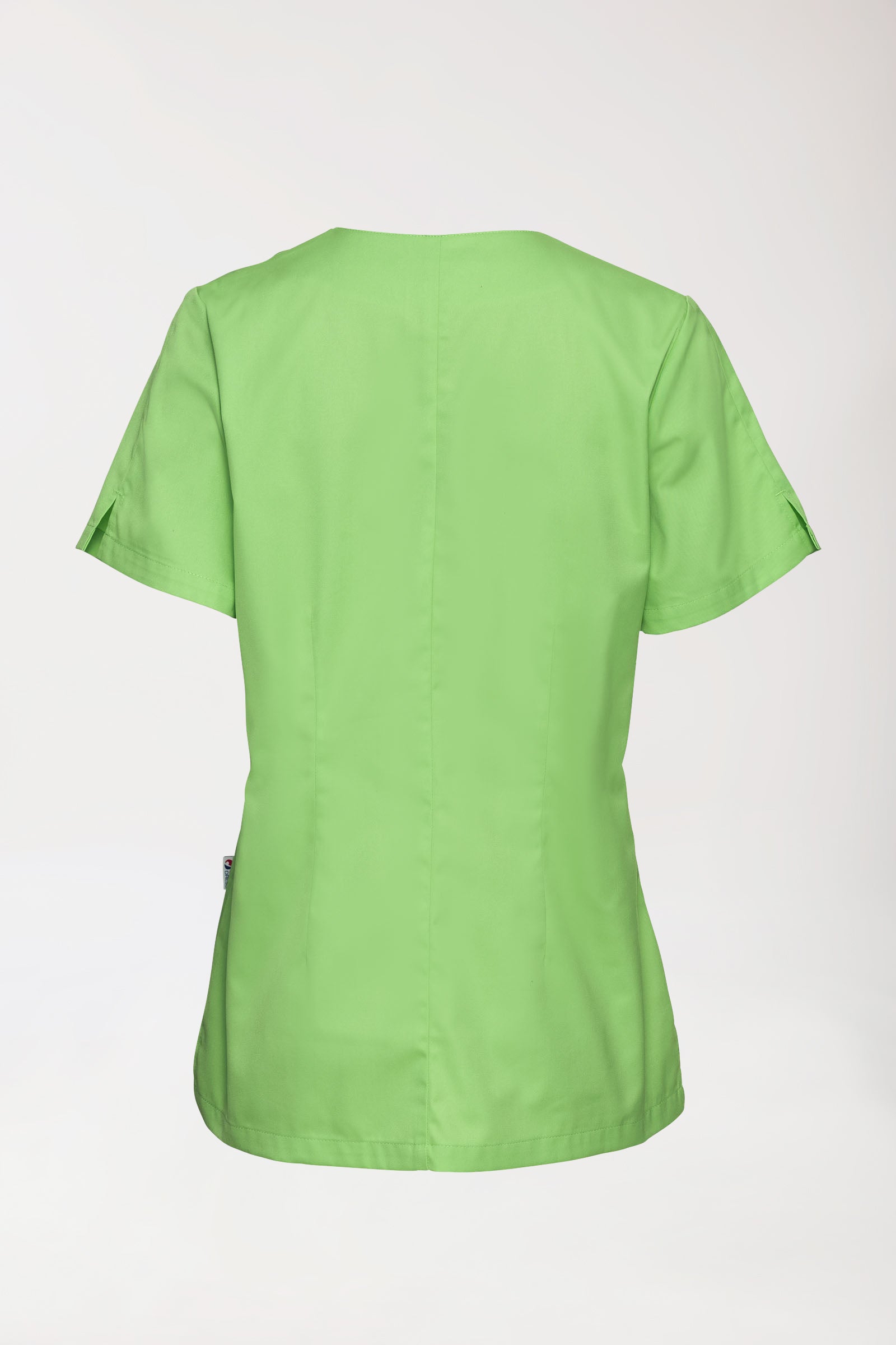 CORE Tunique Femme curved fit - Boutons-pression vert pomme, Vue de dos 