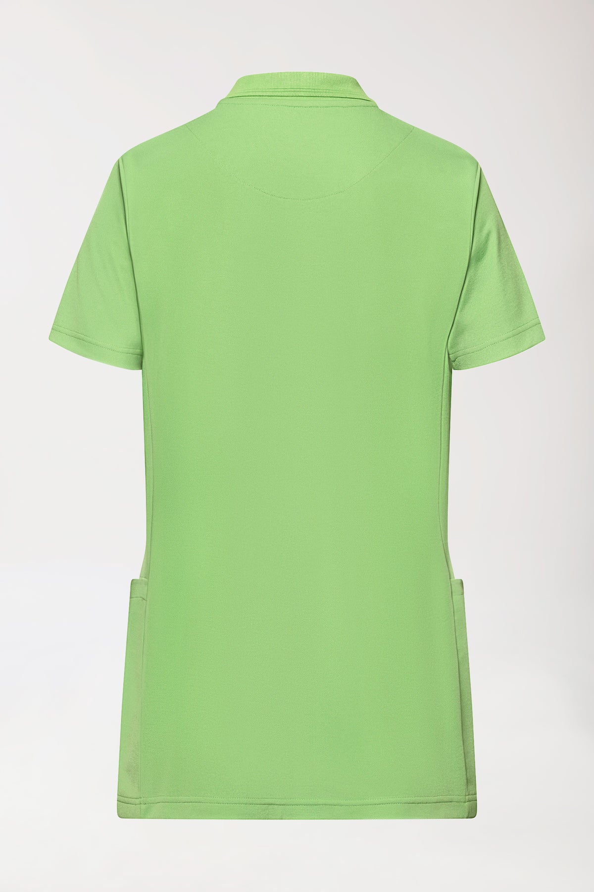 COMFY FLEX Tunique Stretch Femme - Col polo vert pomme, Vue de dos 