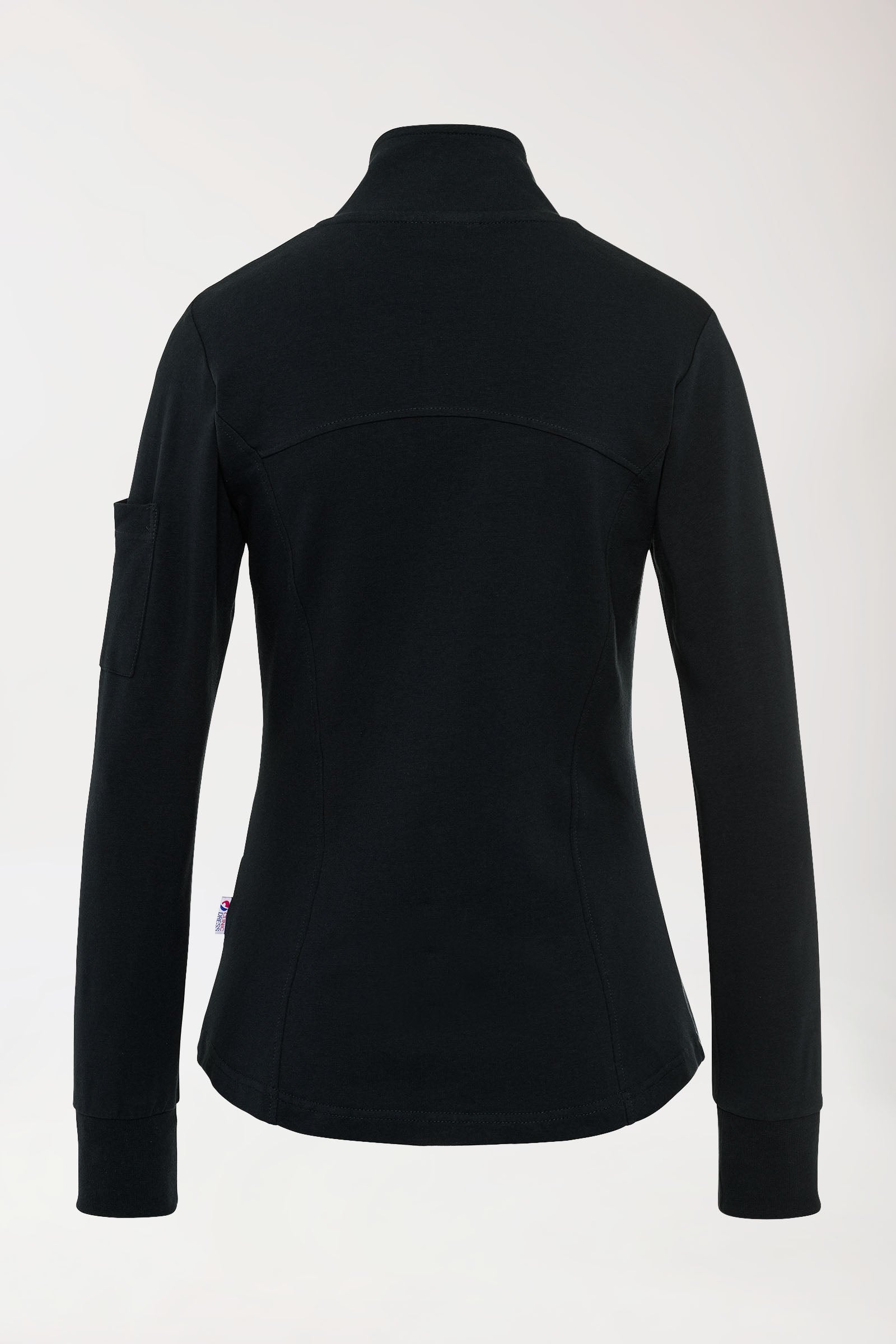 Veste en Sweat Femme - Col officier noir