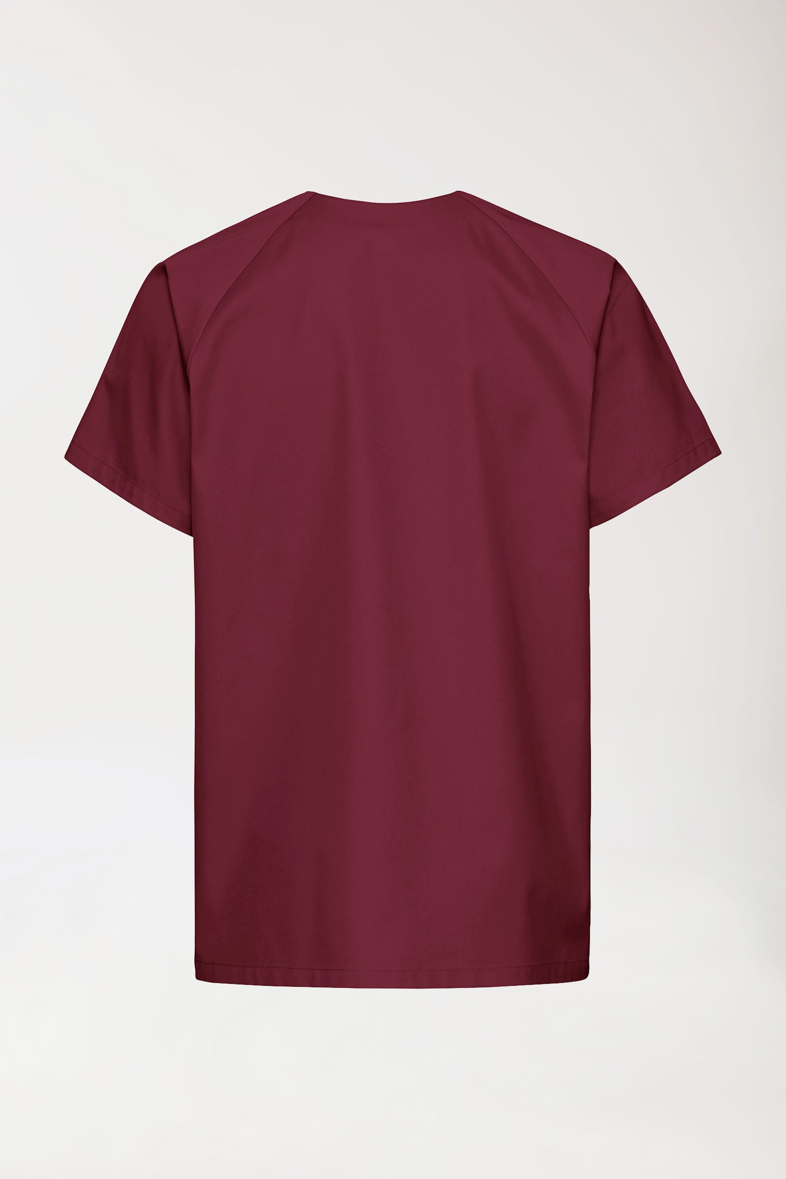 CORE Blouse Homme - Entièrement boutonnée bordeaux, Vue de dos 
