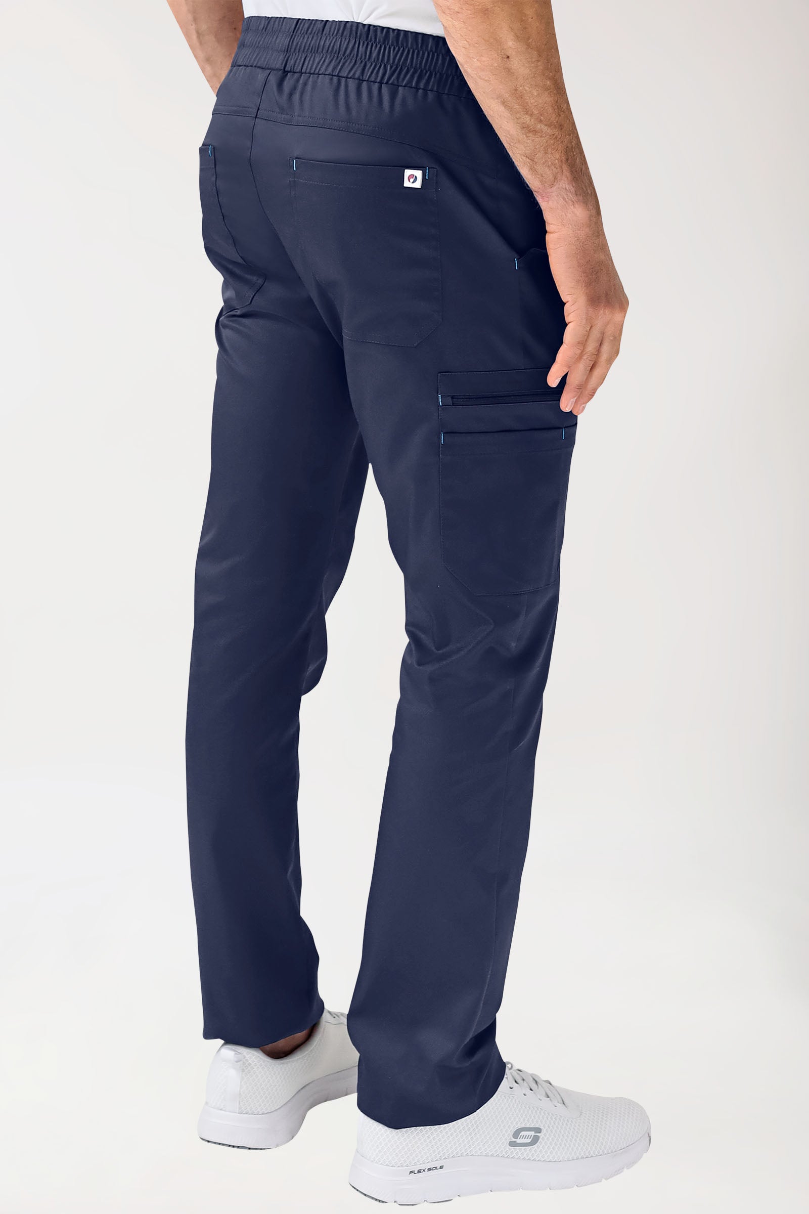 CLINIC STRETCH Pantalon Homme - bleu navy/bleu ciel