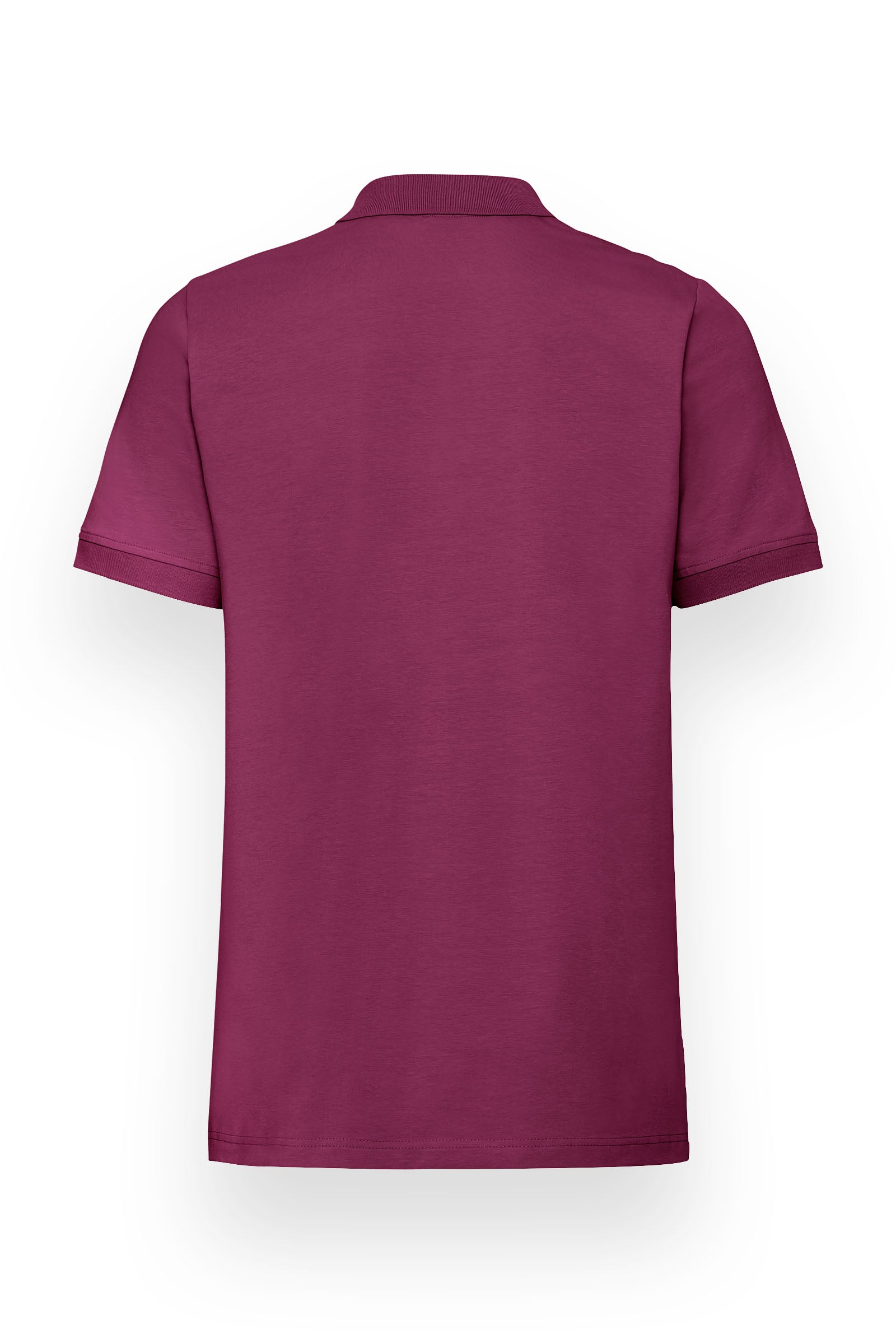 T-shirt Stretch Homme - Col polo berry, Vue de dos 