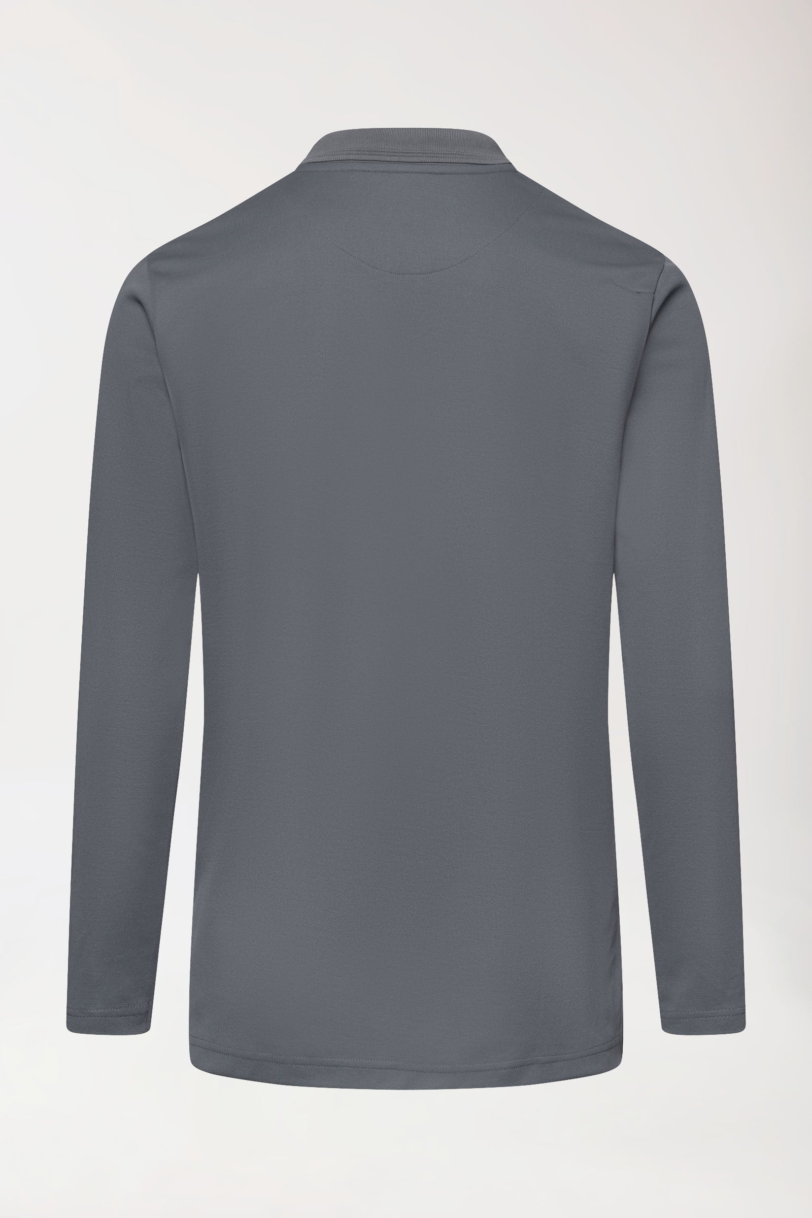 COMFY FLEX Homme, manche longue, maille piquée stretch – Col polo galet